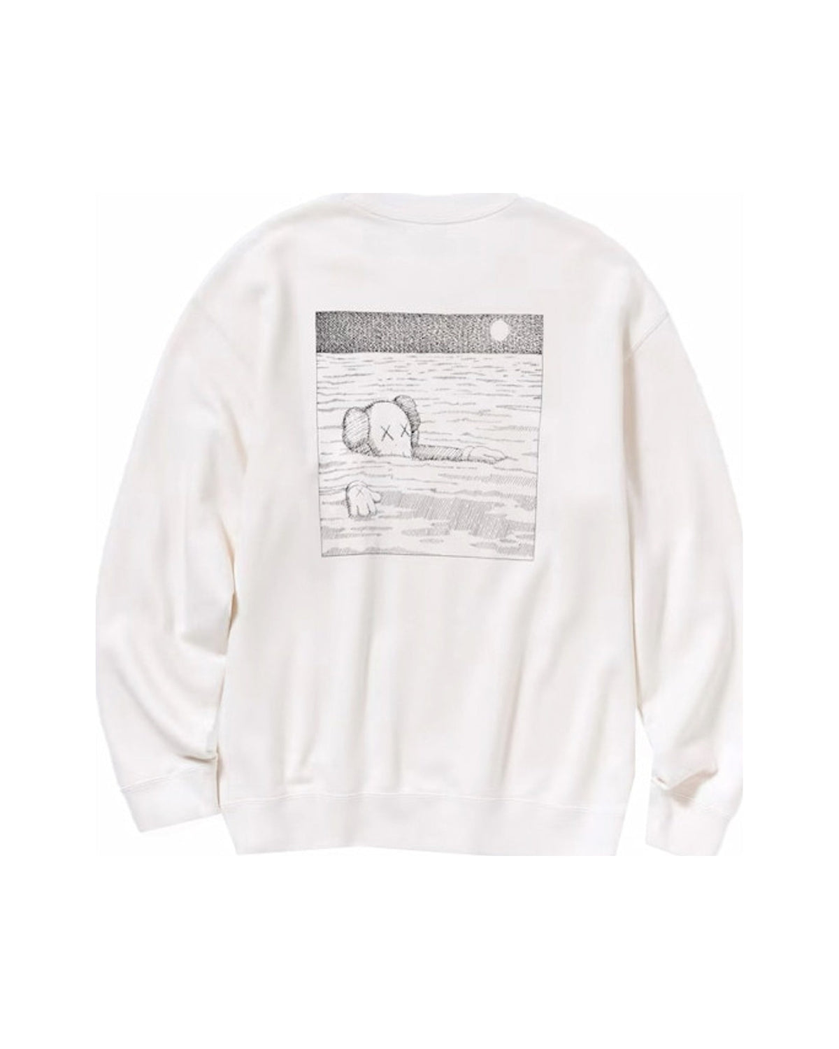 KAWS x Uniqlo Longsleeve Sweatshirt (US Sizing) Off White