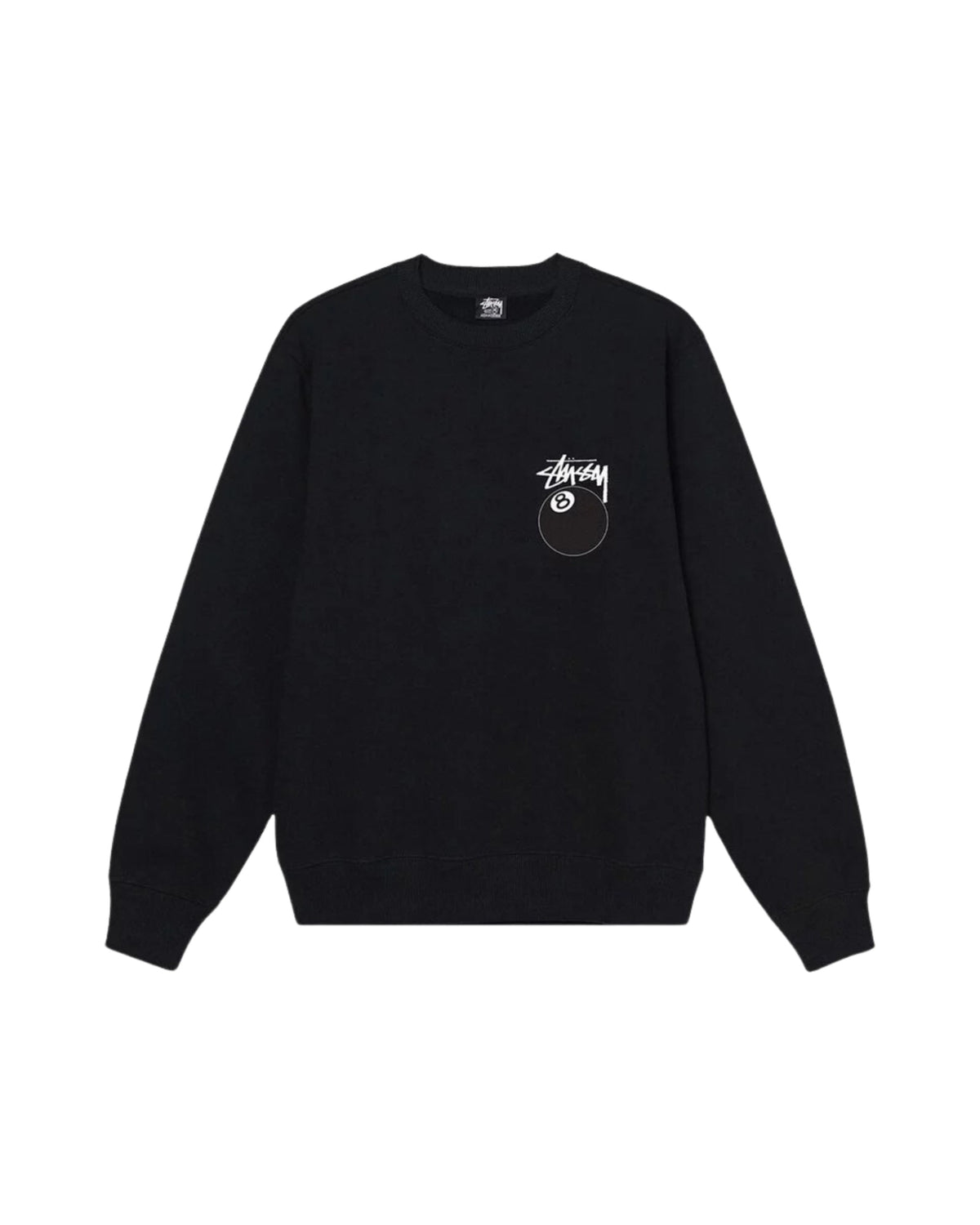 Stussy 8 Ball Crewneck Black
