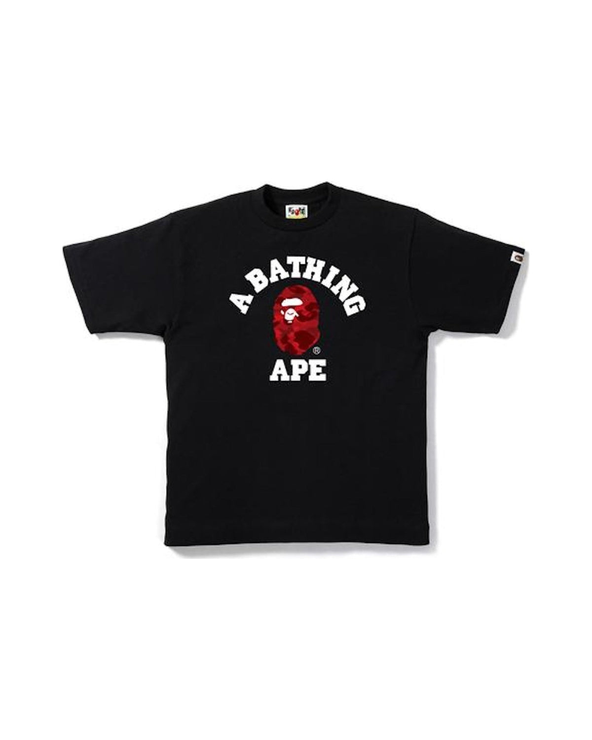 BAPE Color Camo College Tee Black/Red
