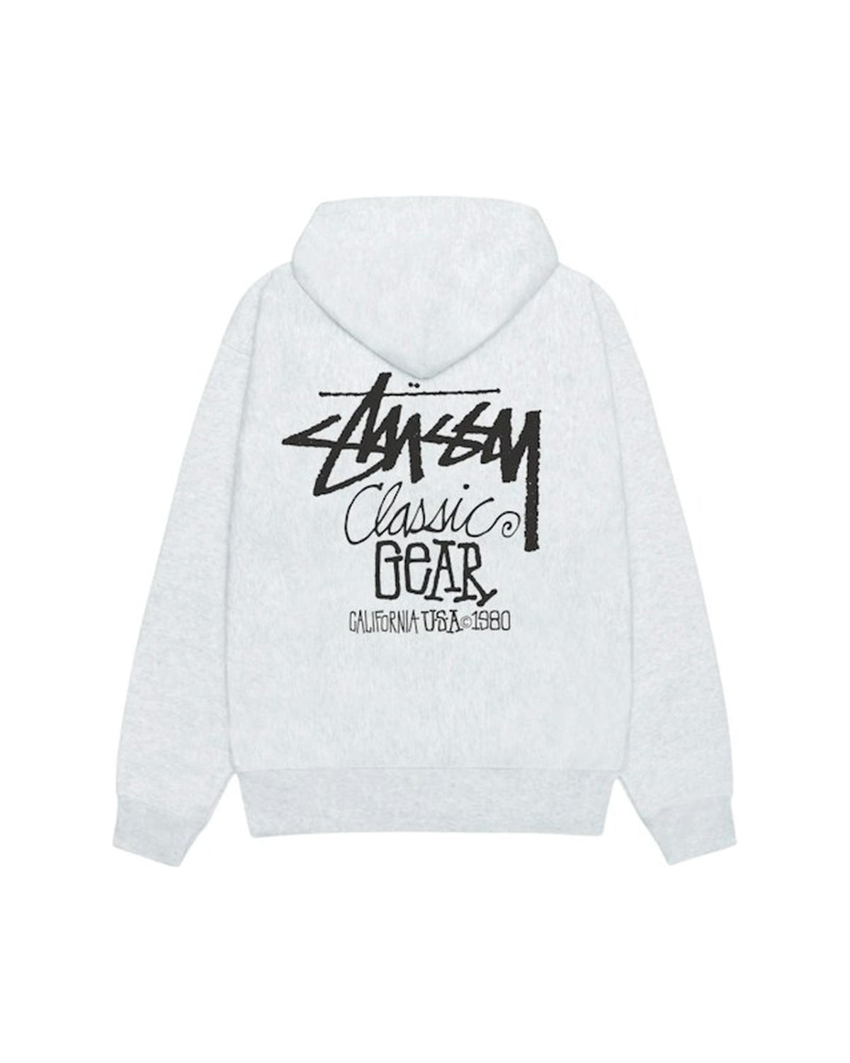 Stussy Classic Gear Hoodie Ash Heather
