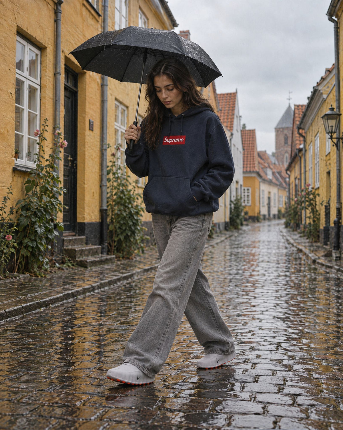Nike Mind 001 Slide Light Smoke Grey - streetstyle i København