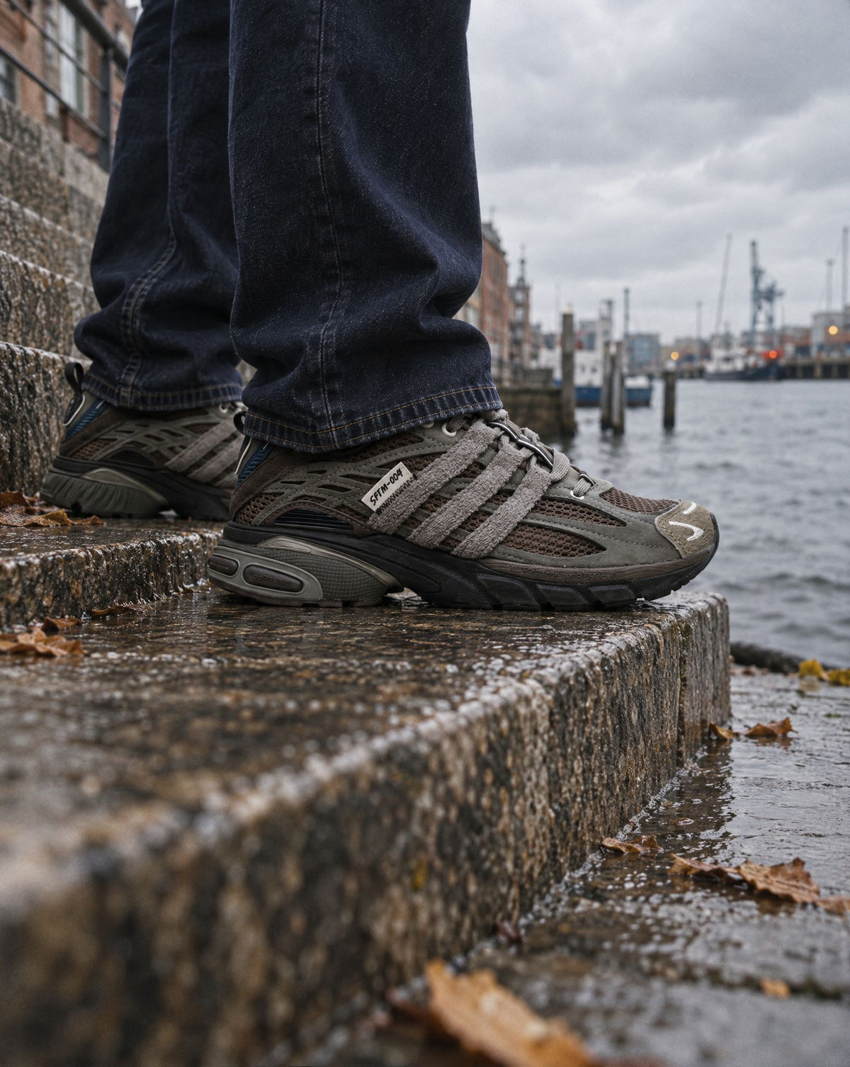 adidas Adistar Cushion Song for the Mute Branch Shadow Green - on-foot
