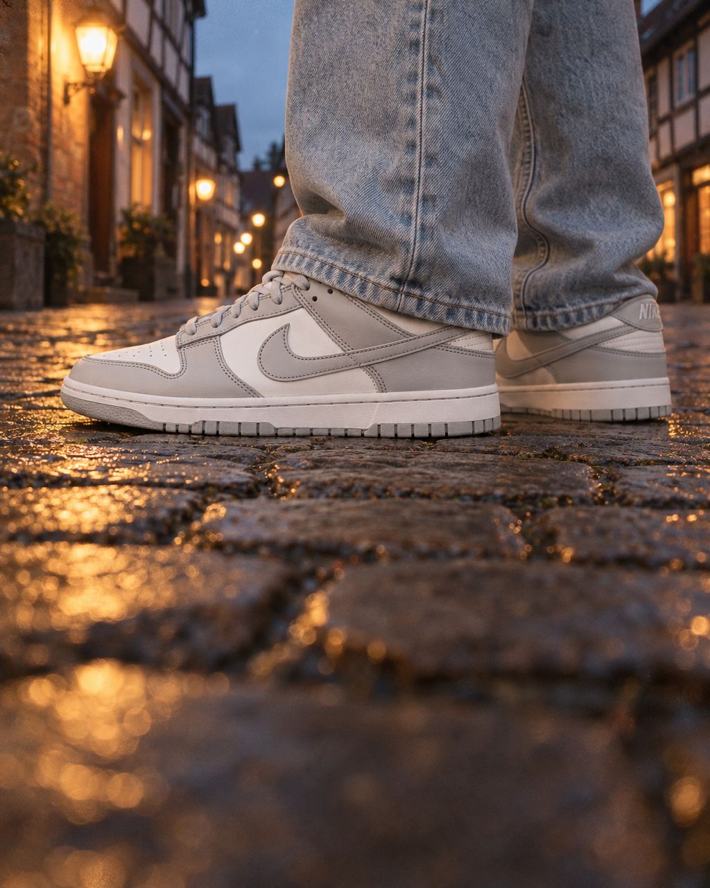 Nike Dunk Low Grey Fog - on-foot