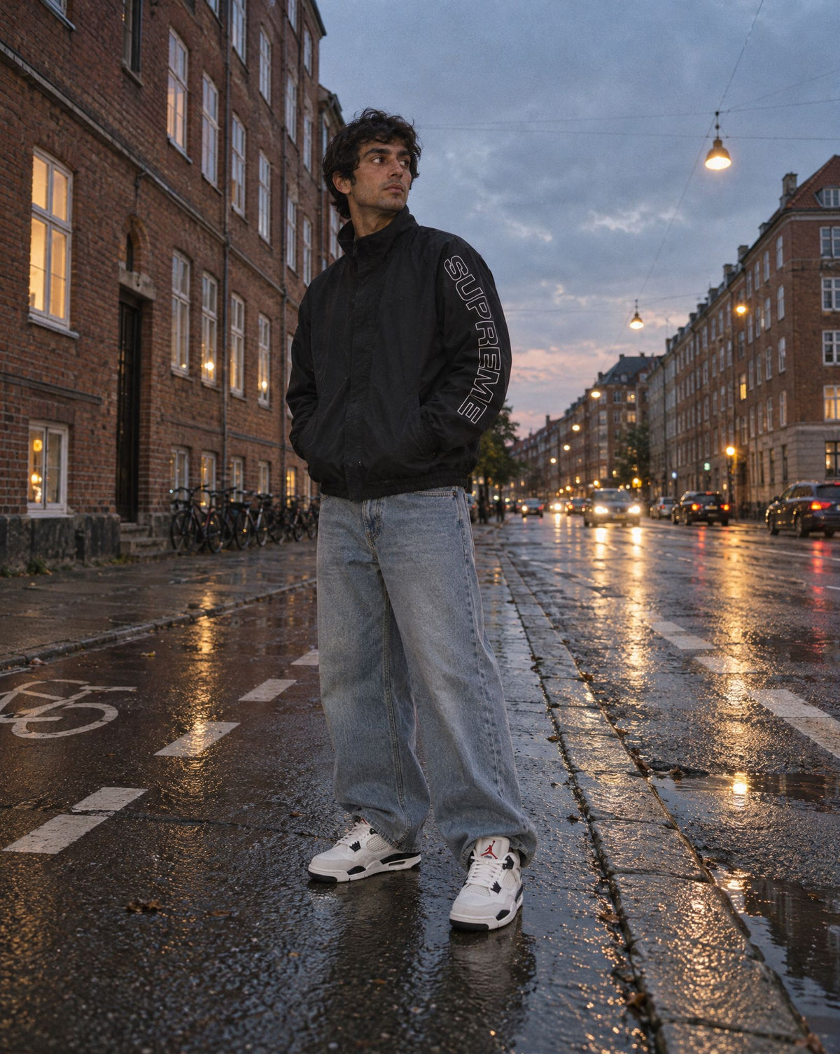 Jordan 4 Retro OG Flight Club - streetstyle i København