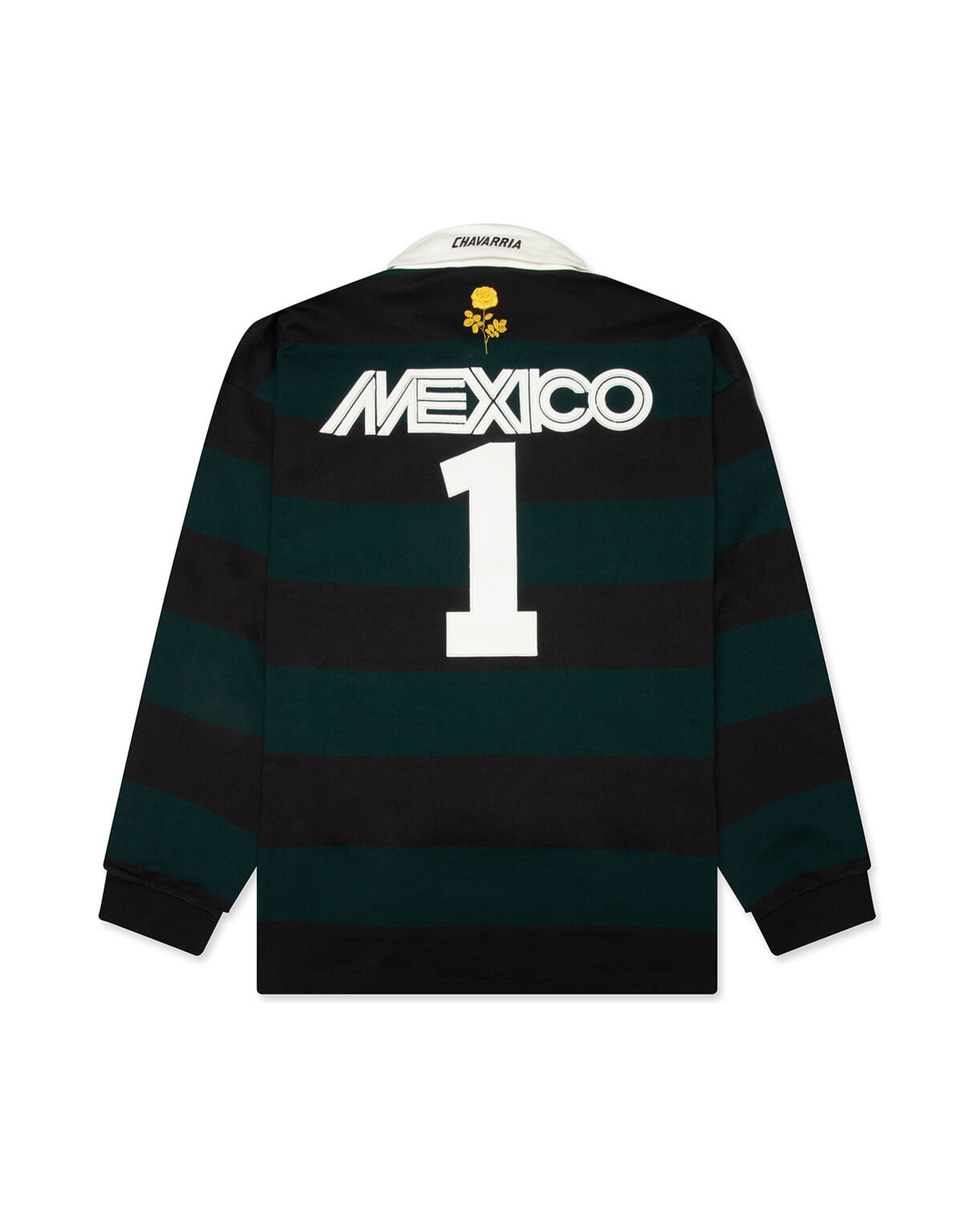 Willy Chavarria WC LS Rugby Black Aurora Ivy - bagside