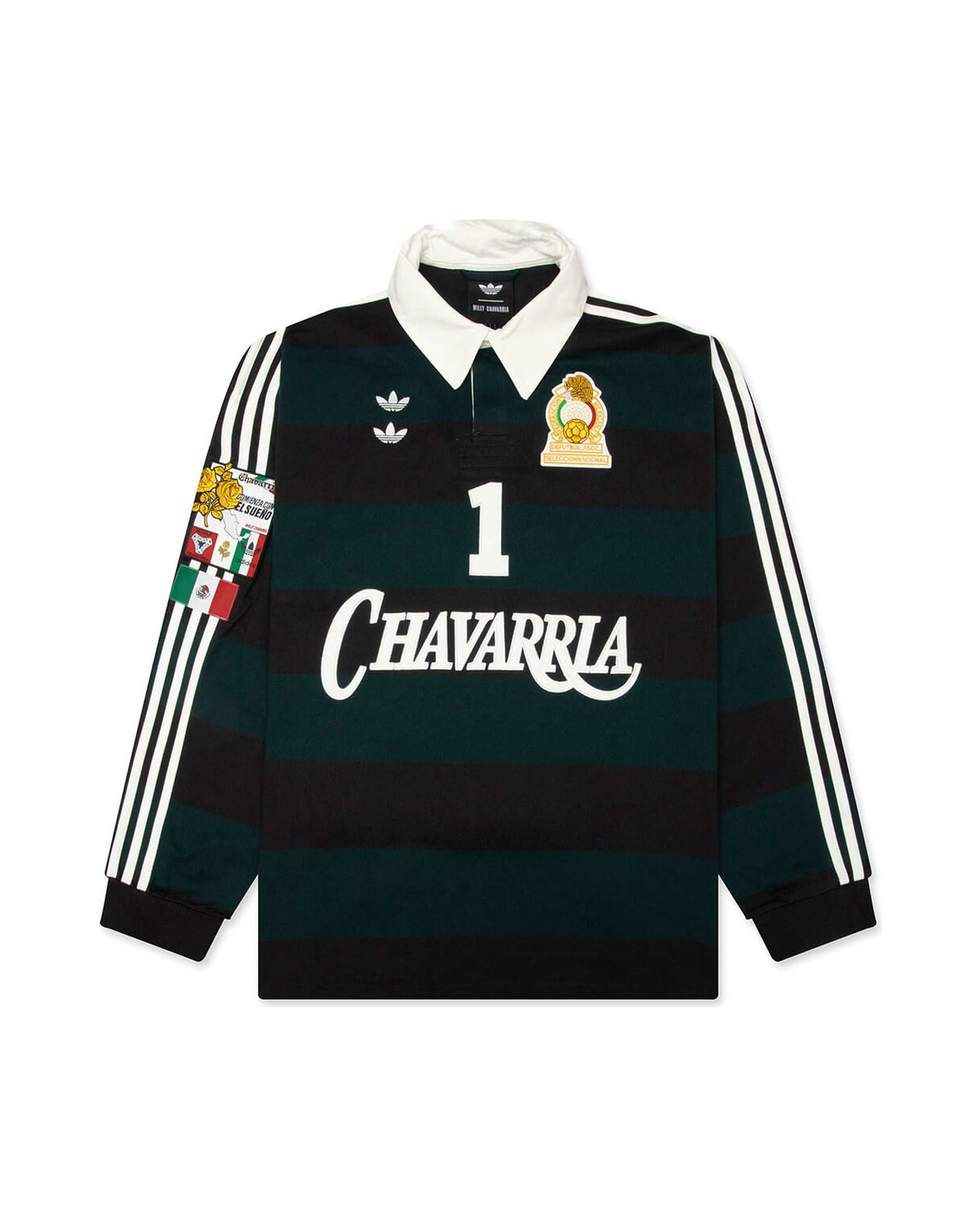 Willy Chavarria WC LS Rugby Black Aurora Ivy