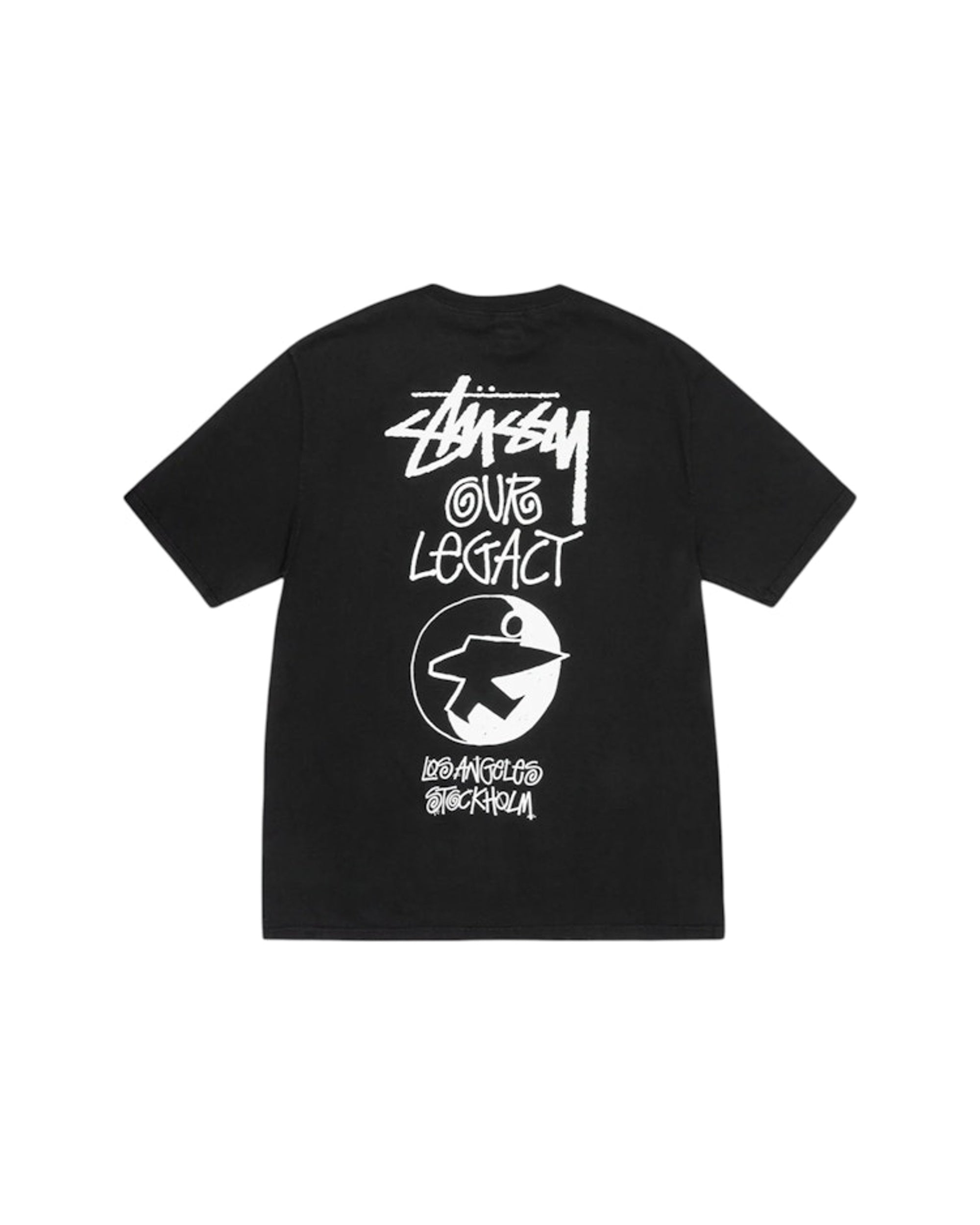 Stussy x Our Legacy Work Shop Surfman Pigment Dyed Tee Black