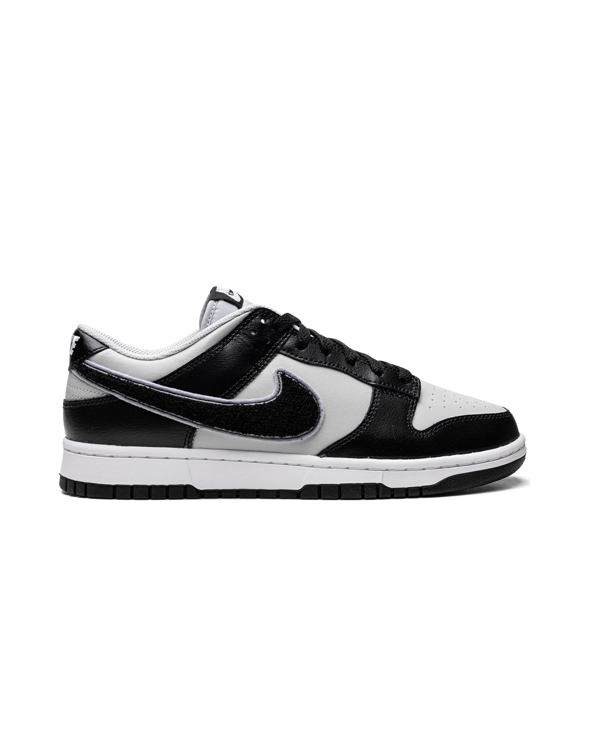 Nike Dunk Low Chenille Swoosh Black Grey