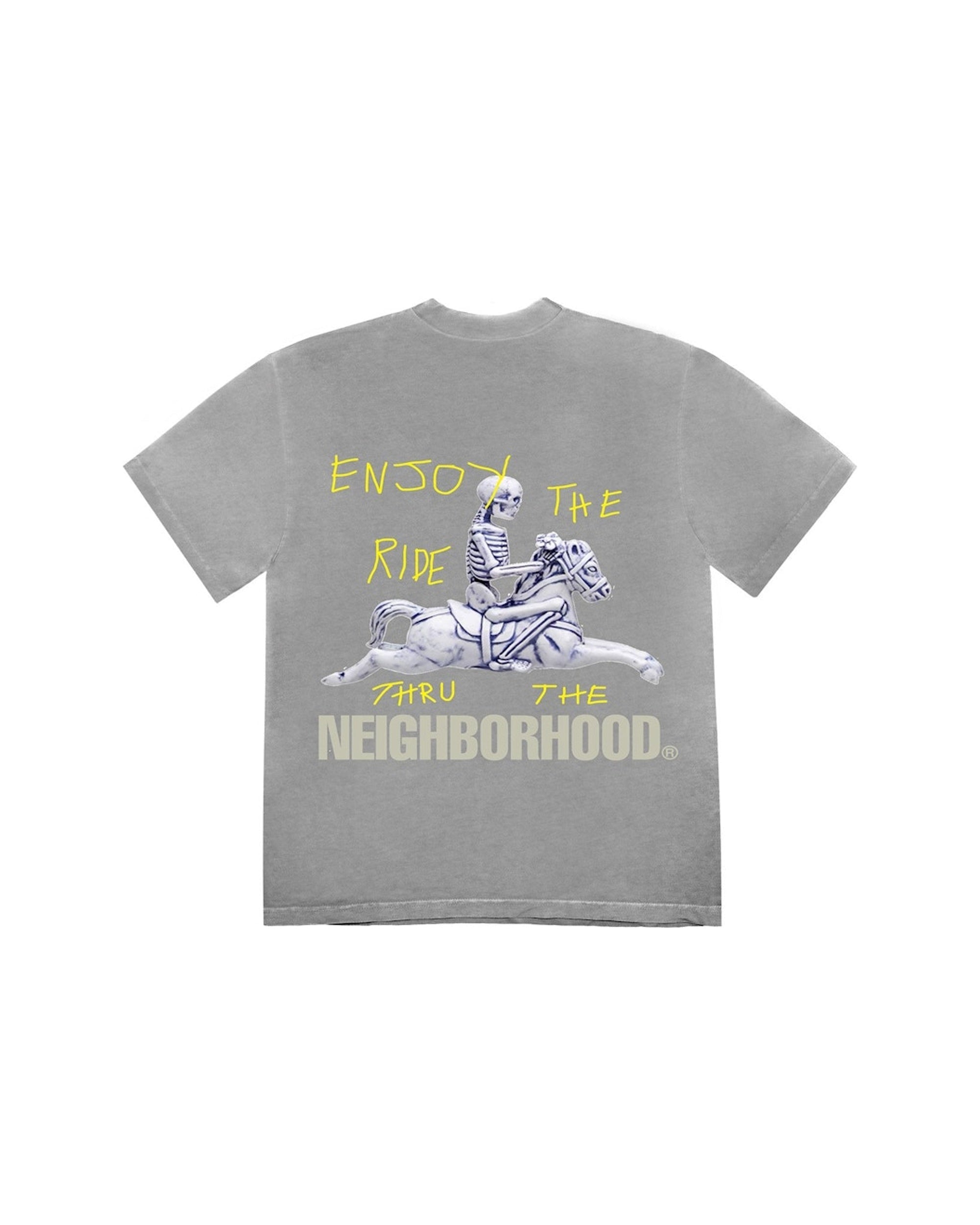 Travis Scott Cactus Jack x Neighborhood Carousel T-shirt Grey
