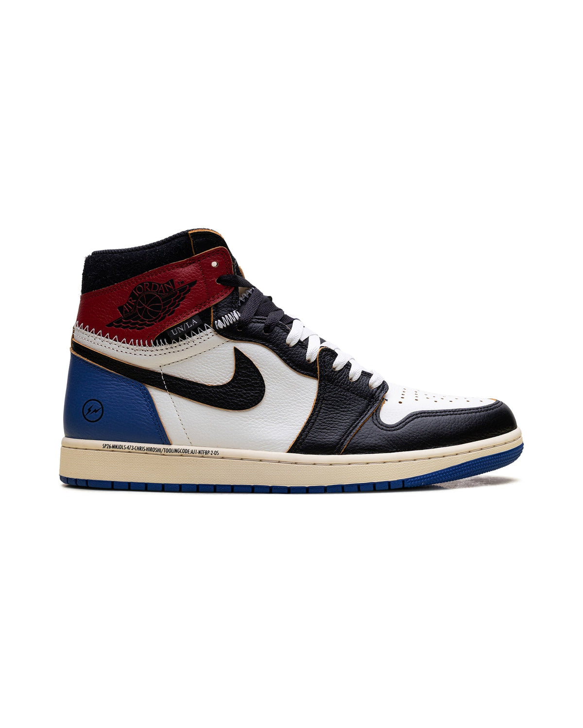Jordan 1 Retro High OG SP Fragment x Union LA Varsity Red Sport Royal