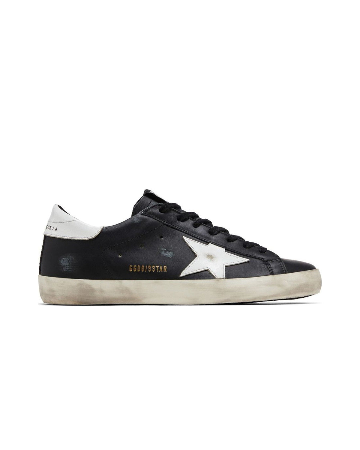 Golden Goose Super-Star Black White Leather