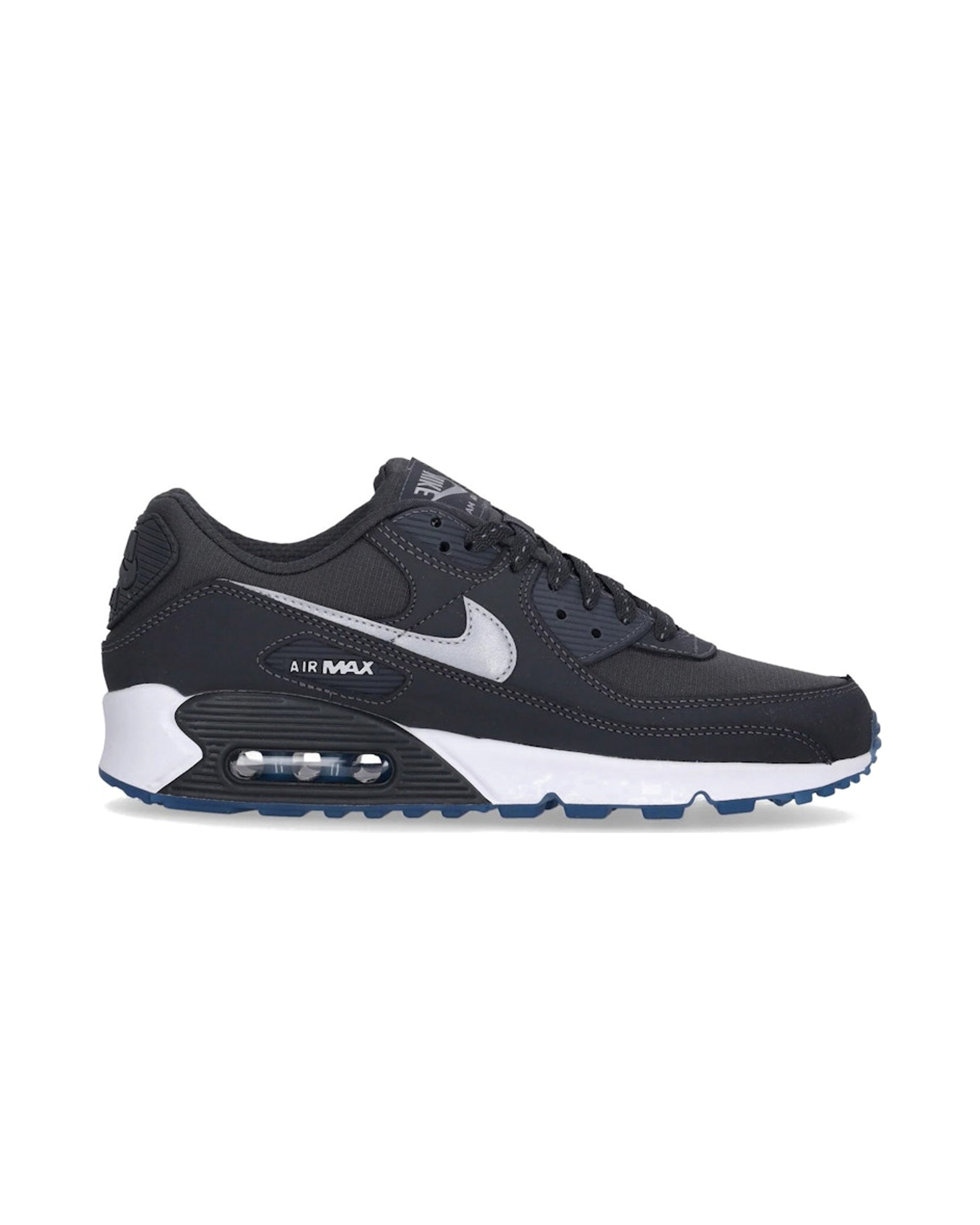 Nike Air Max 90 Reflective Swoosh Anthracite Industrial Blue