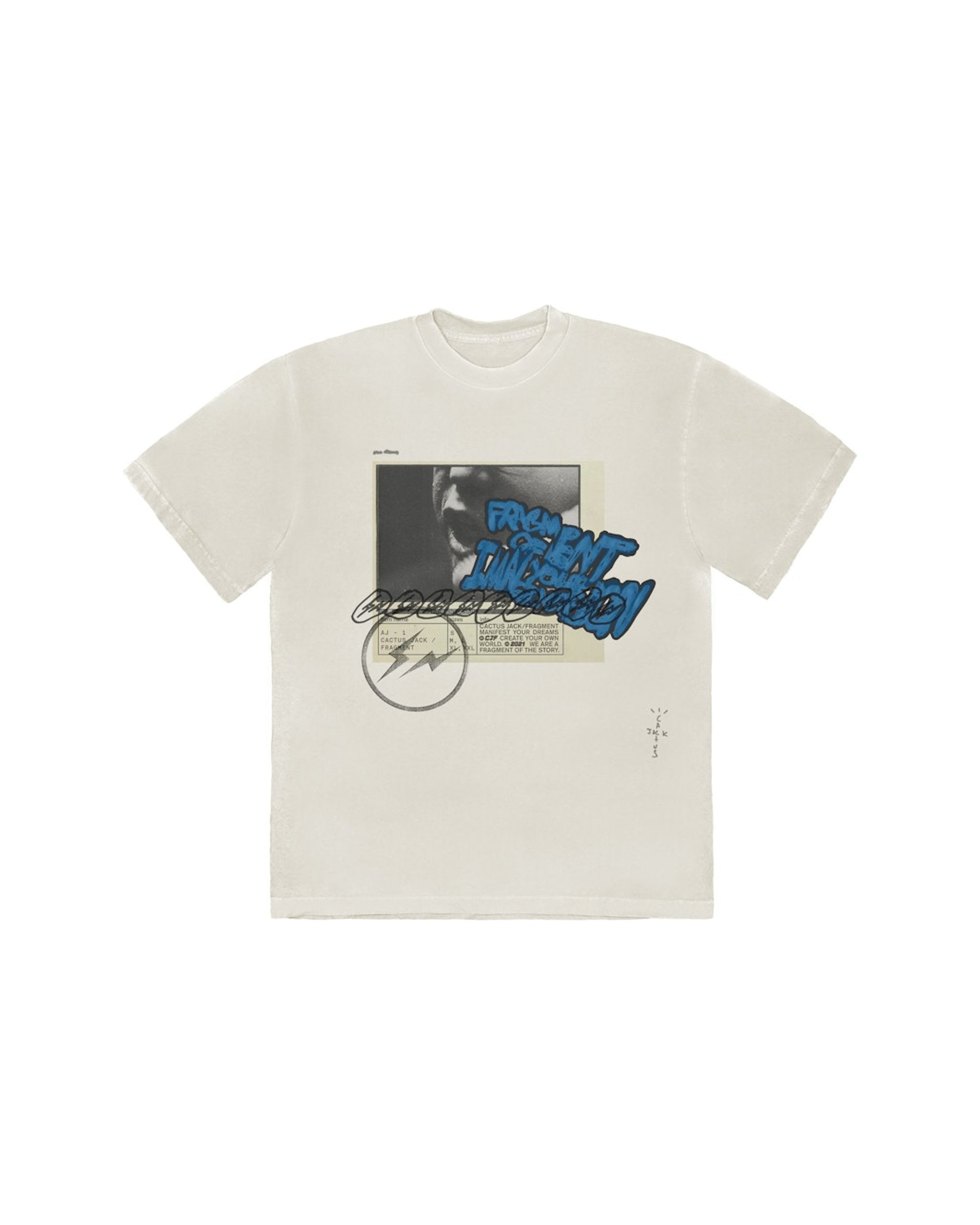 Travis Scott Cactus Jack For Fragment Manifest T-shirt White