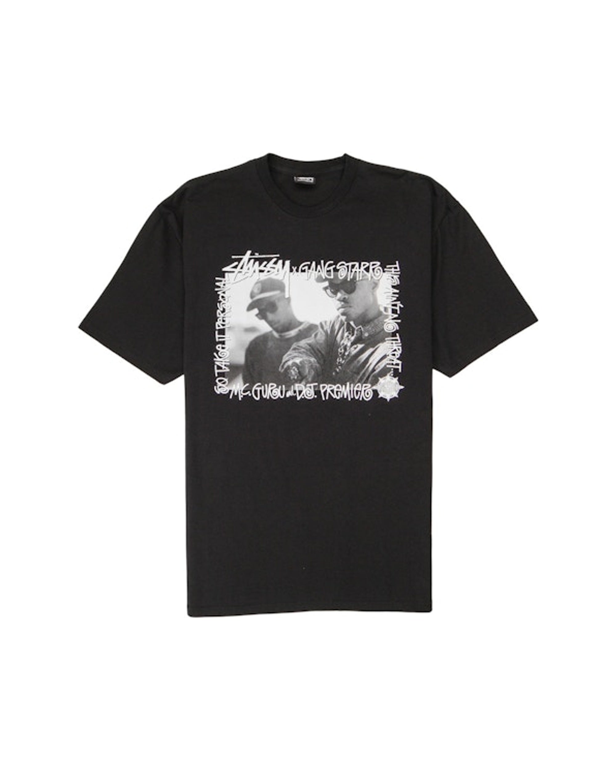 Stussy Gang Starr Take It Personal Tee Black