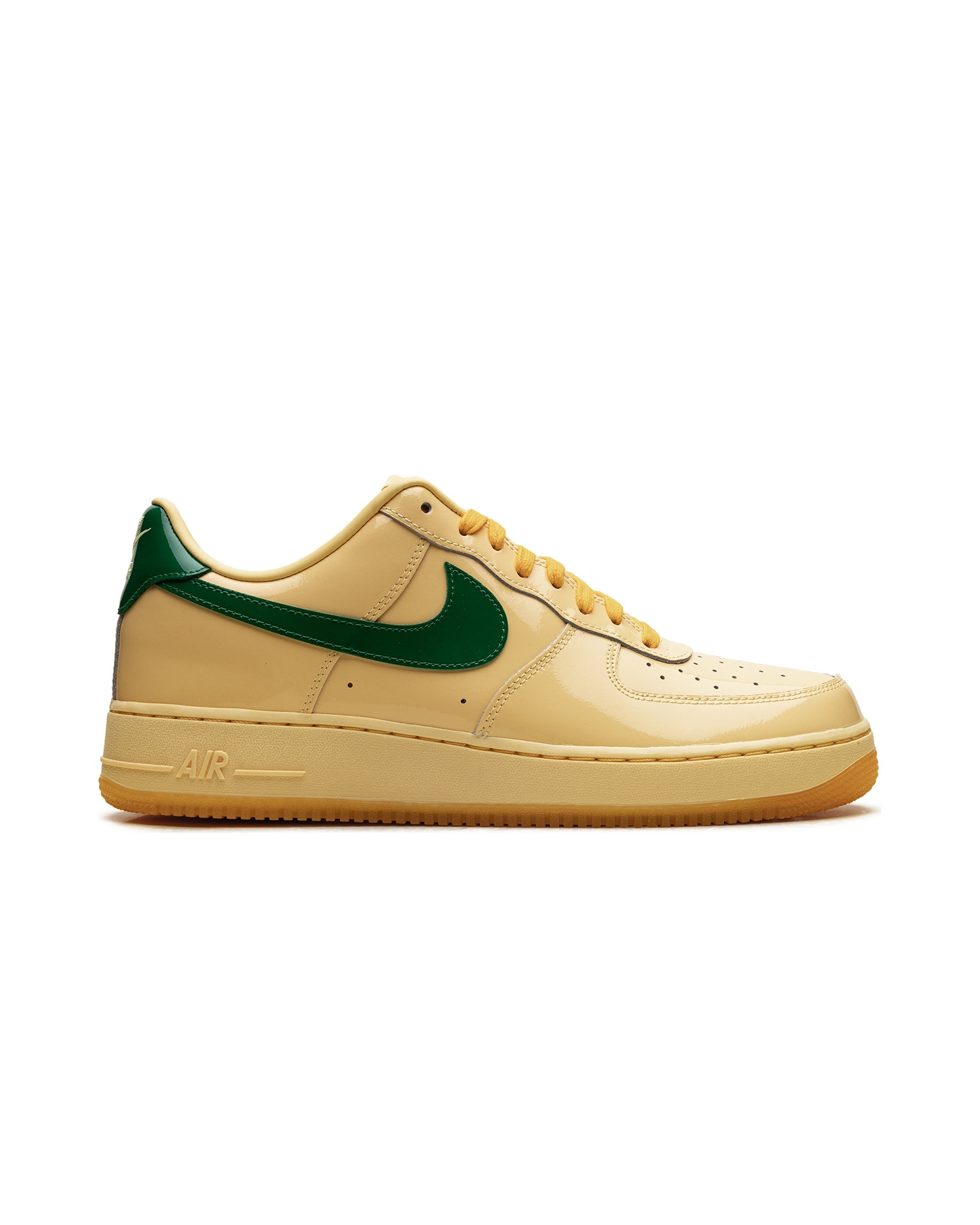 Nike Air Force 1 Low Patent Leather Topaz Gold Pine Green