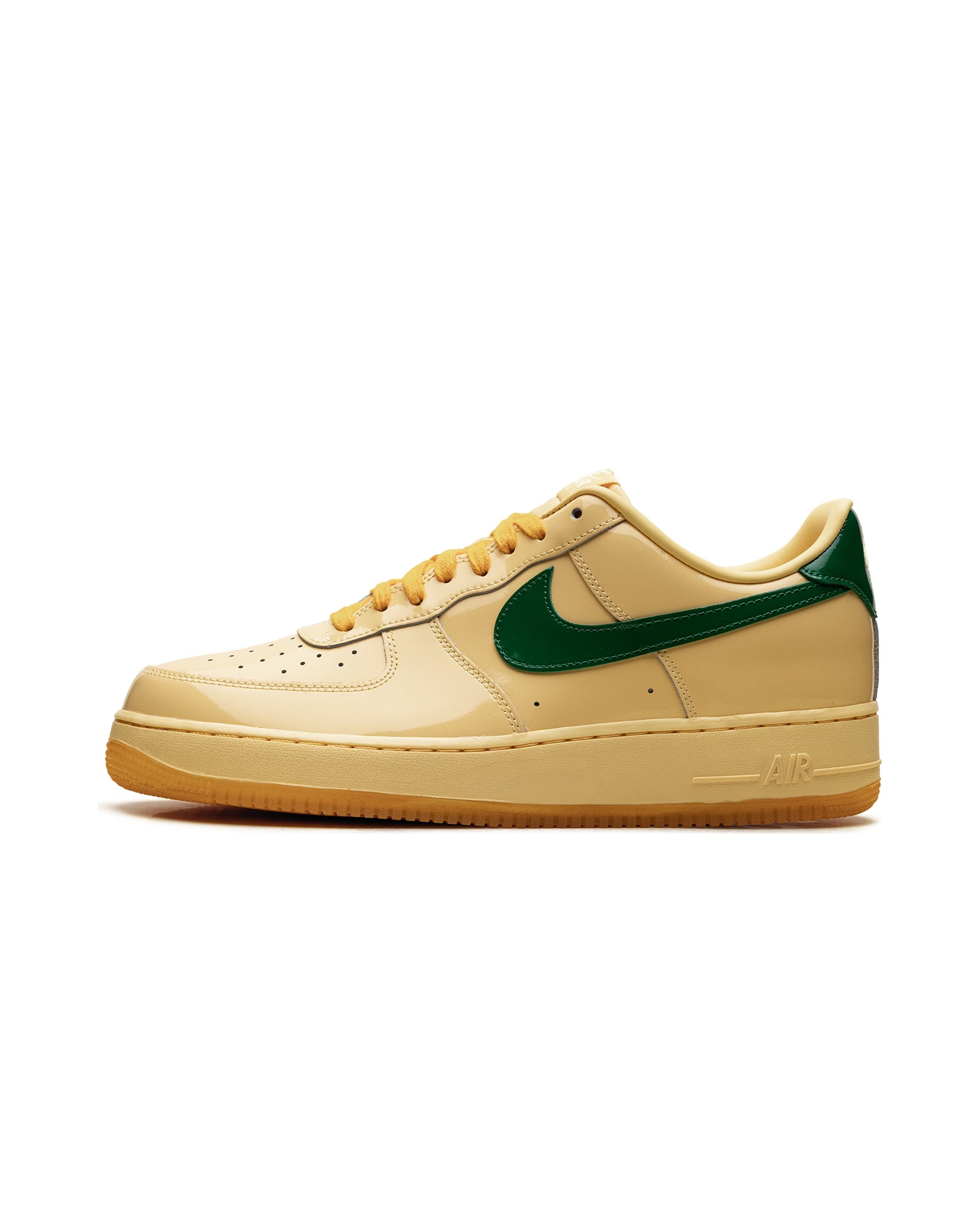 Nike Air Force 1 Low Patent Leather Topaz Gold Pine Green