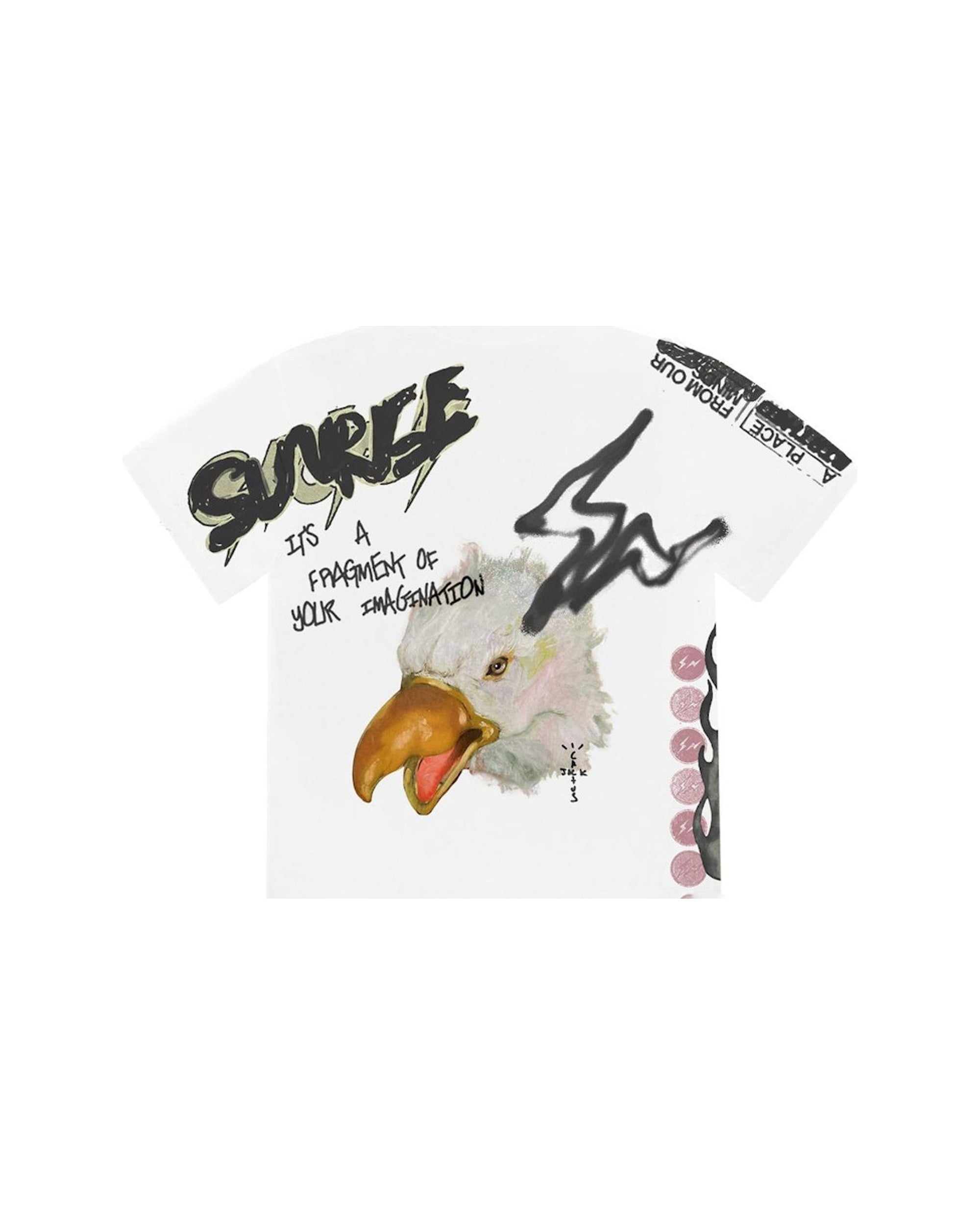 Travis Scott Cactus Jack For Fragment Sunrise Tee White