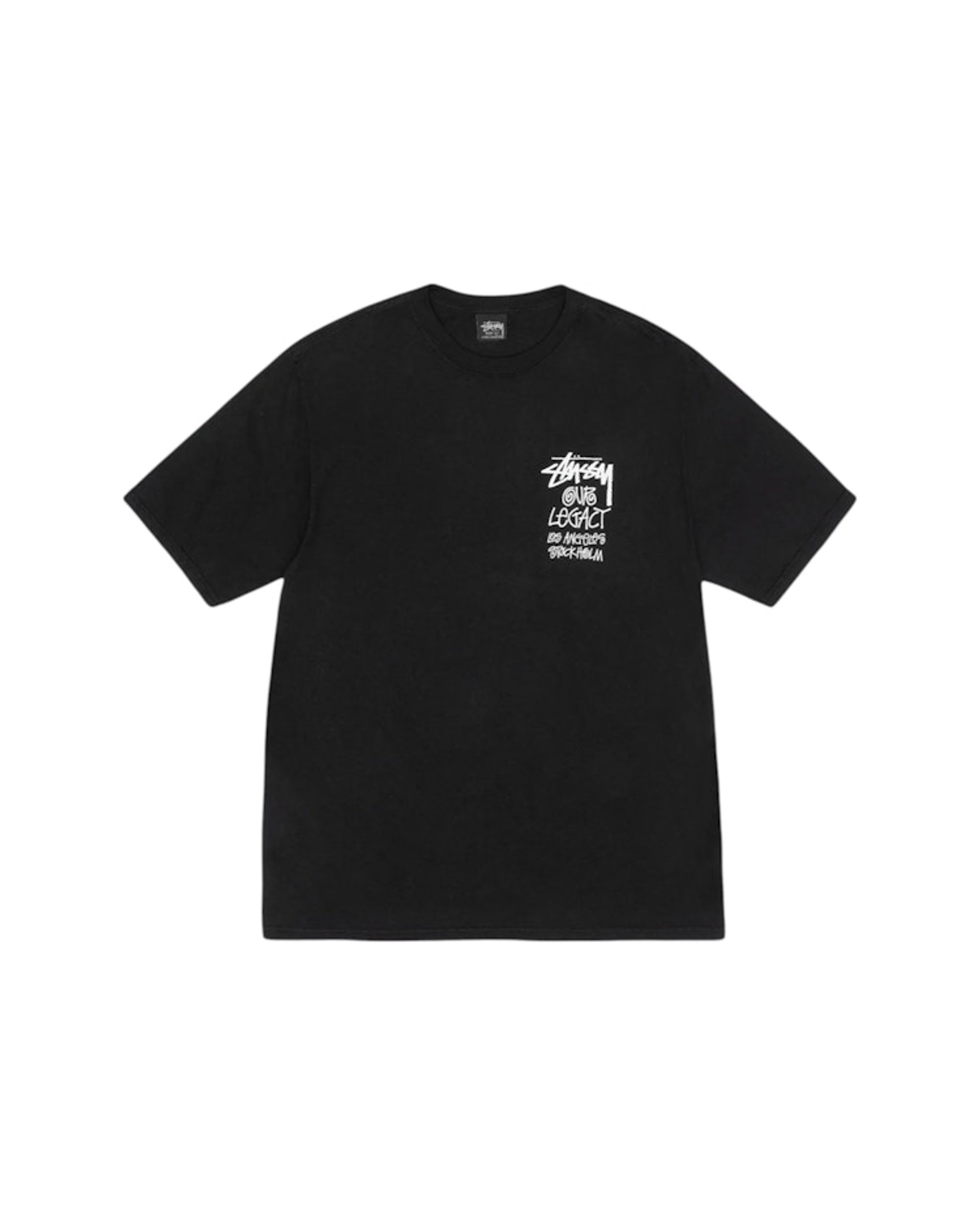 Stussy x Our Legacy Work Shop Surfman Pigment Dyed Tee Black