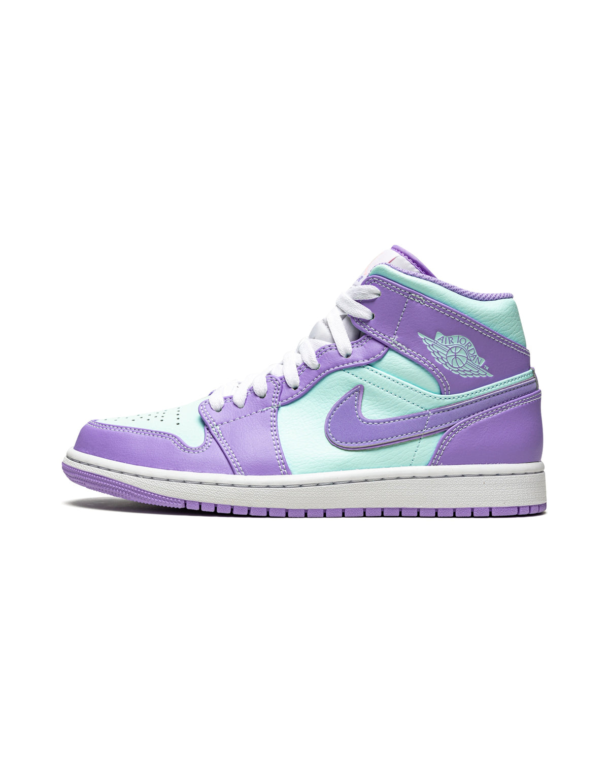 Jordan 1 Mid Purple Aqua
