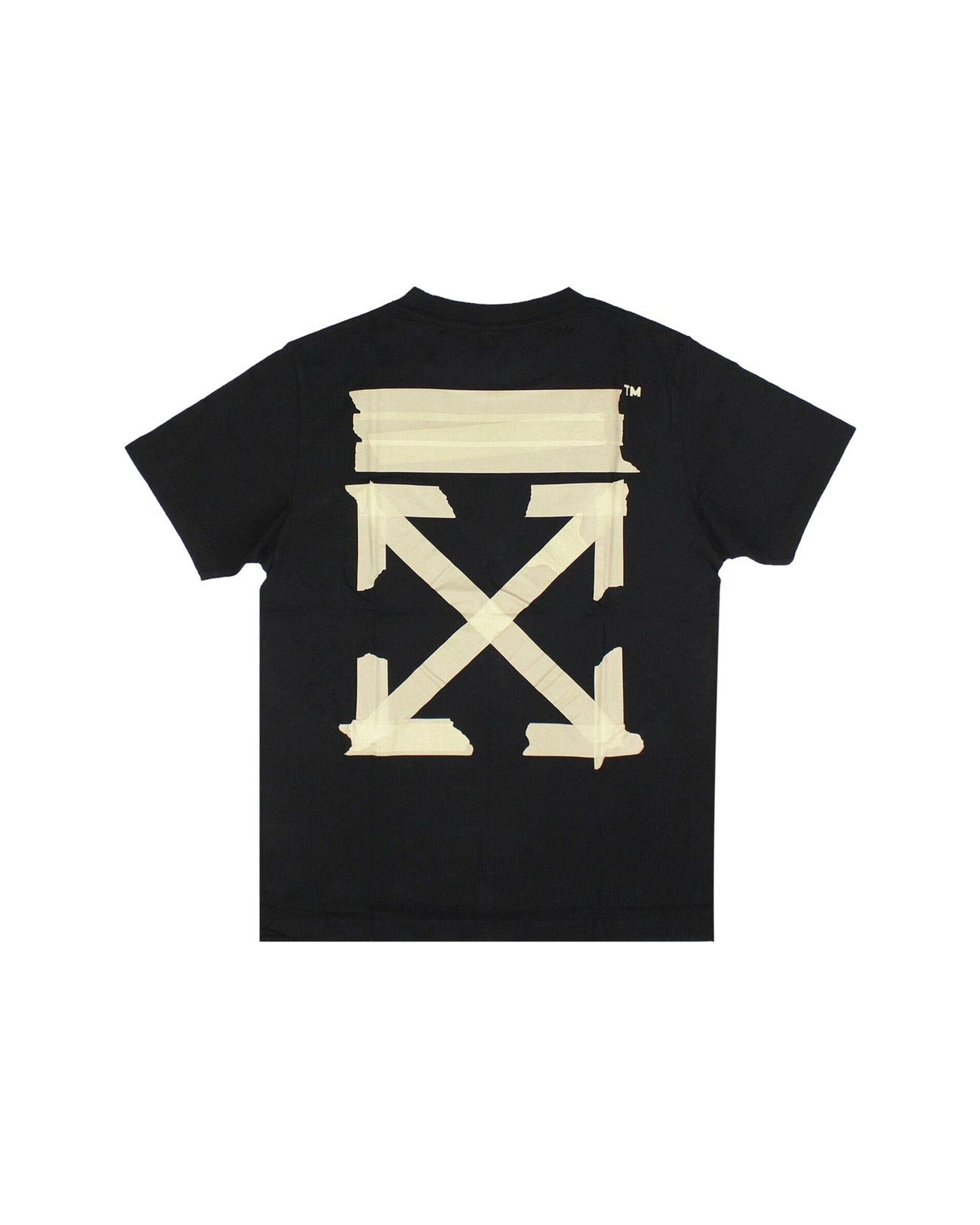OFF-WHITE Slim Fit Tape Arrows T-Shirt Black/Beige