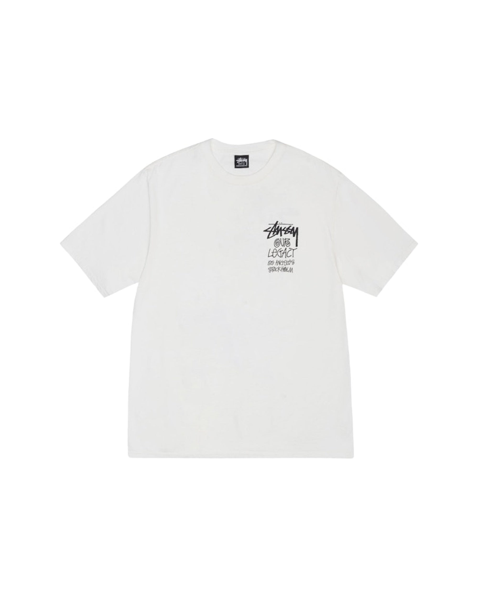 Stussy x Our Legacy Work Shop 8 Ball Yin Yang Pigment Dyed Tee Natural