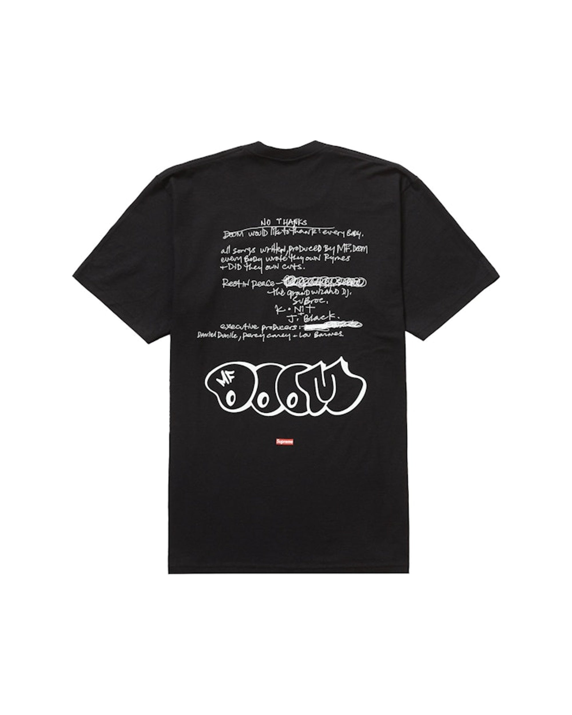 Supreme MF DOOM Tee Black