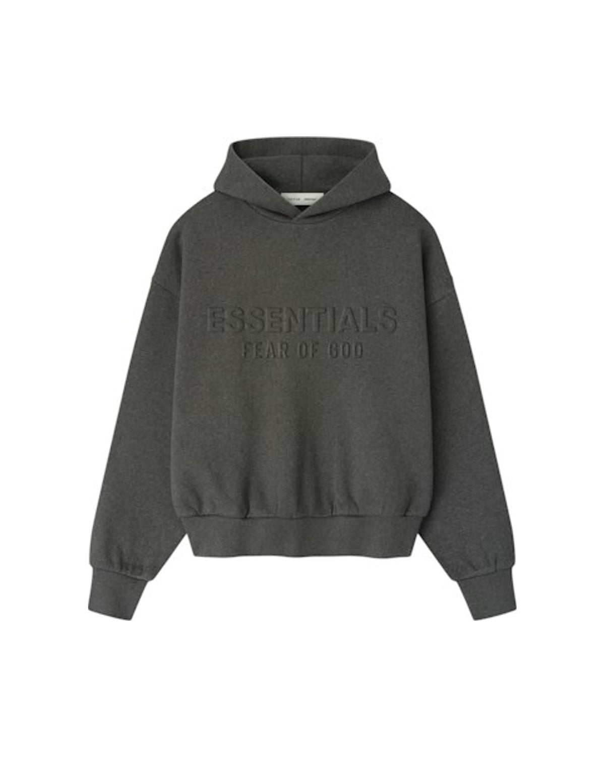 Fear of God Essentials Embossed Essentials Classic Hoodie Charcoal Heather