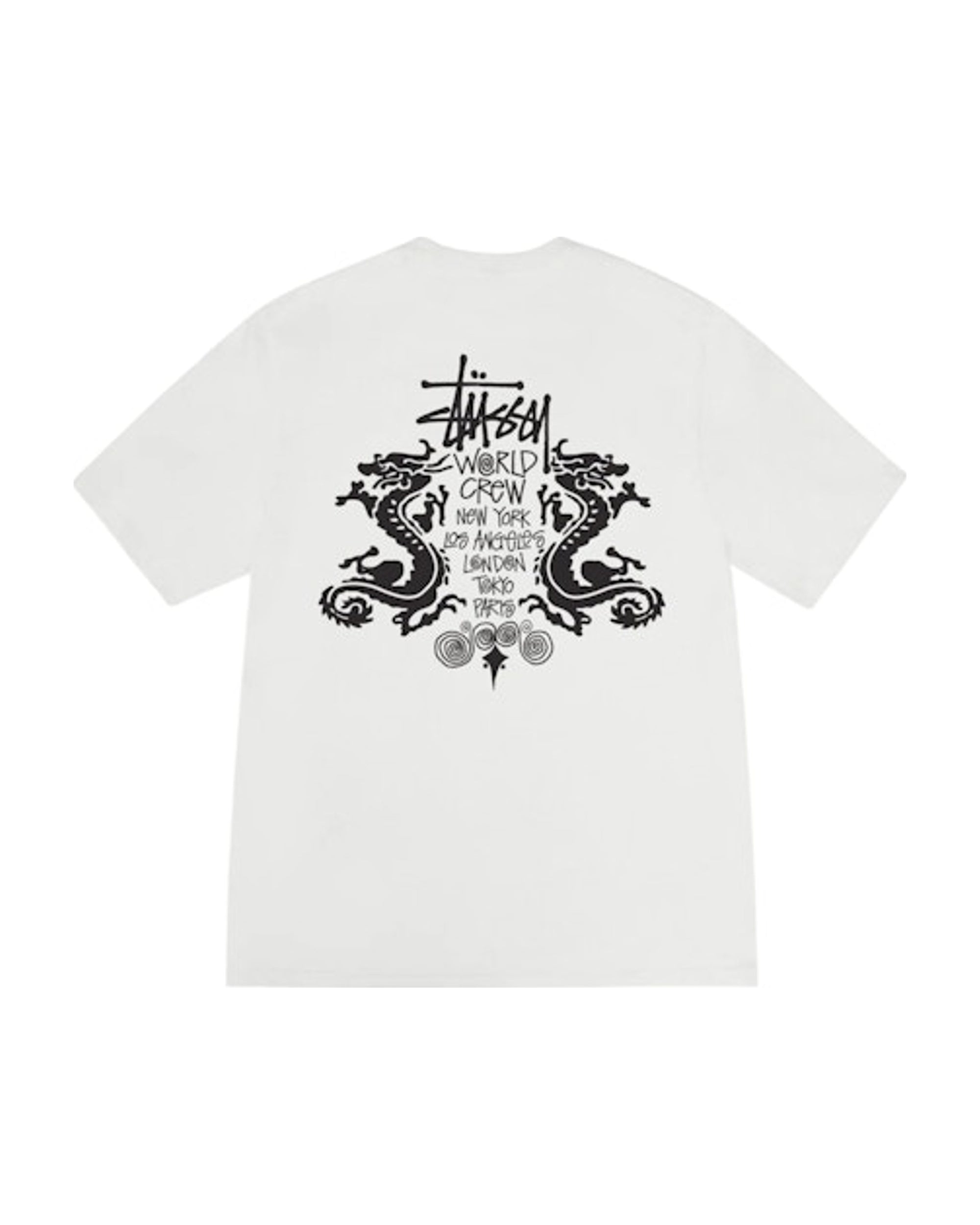 Stussy Double Dragon Pigment Dyed Tee Natural