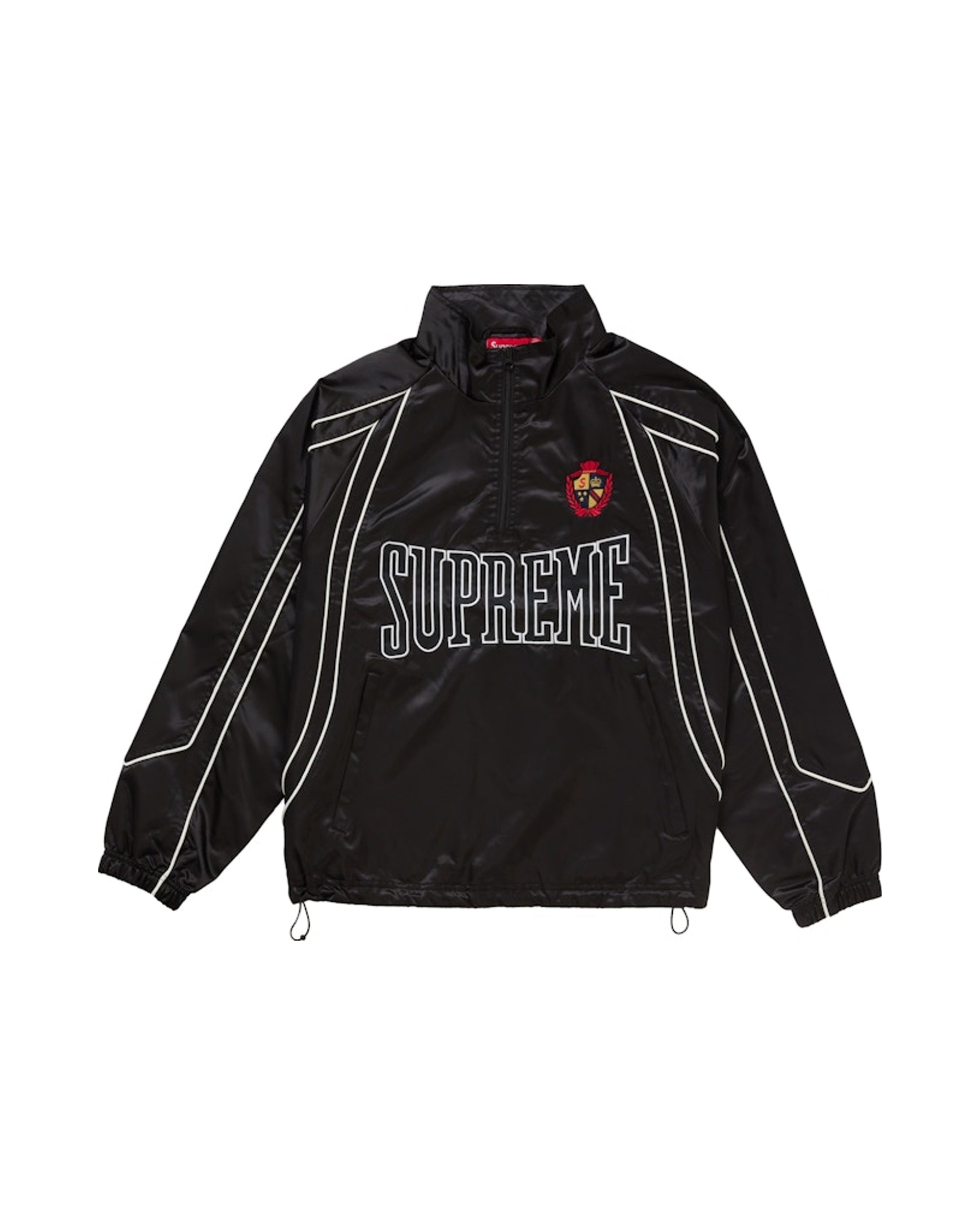 Supreme Satin Piping Pullover Black