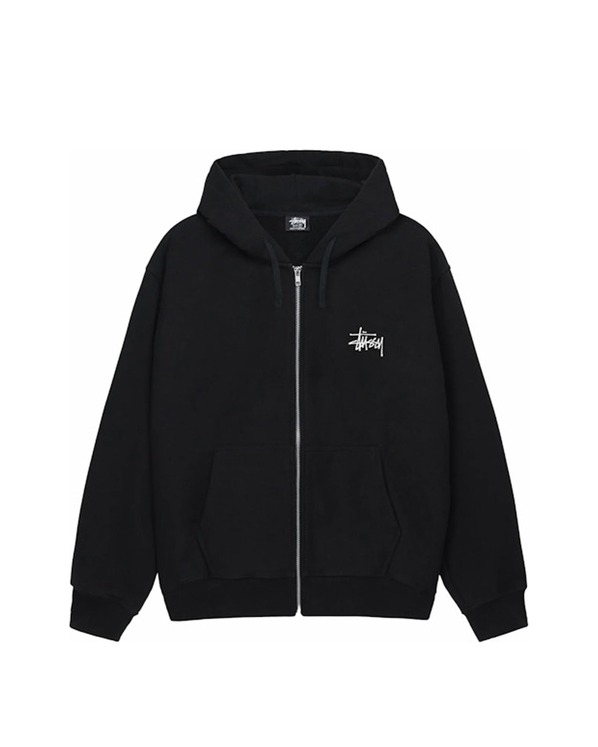 Stussy Basic Stussy Zip Hoodie Black