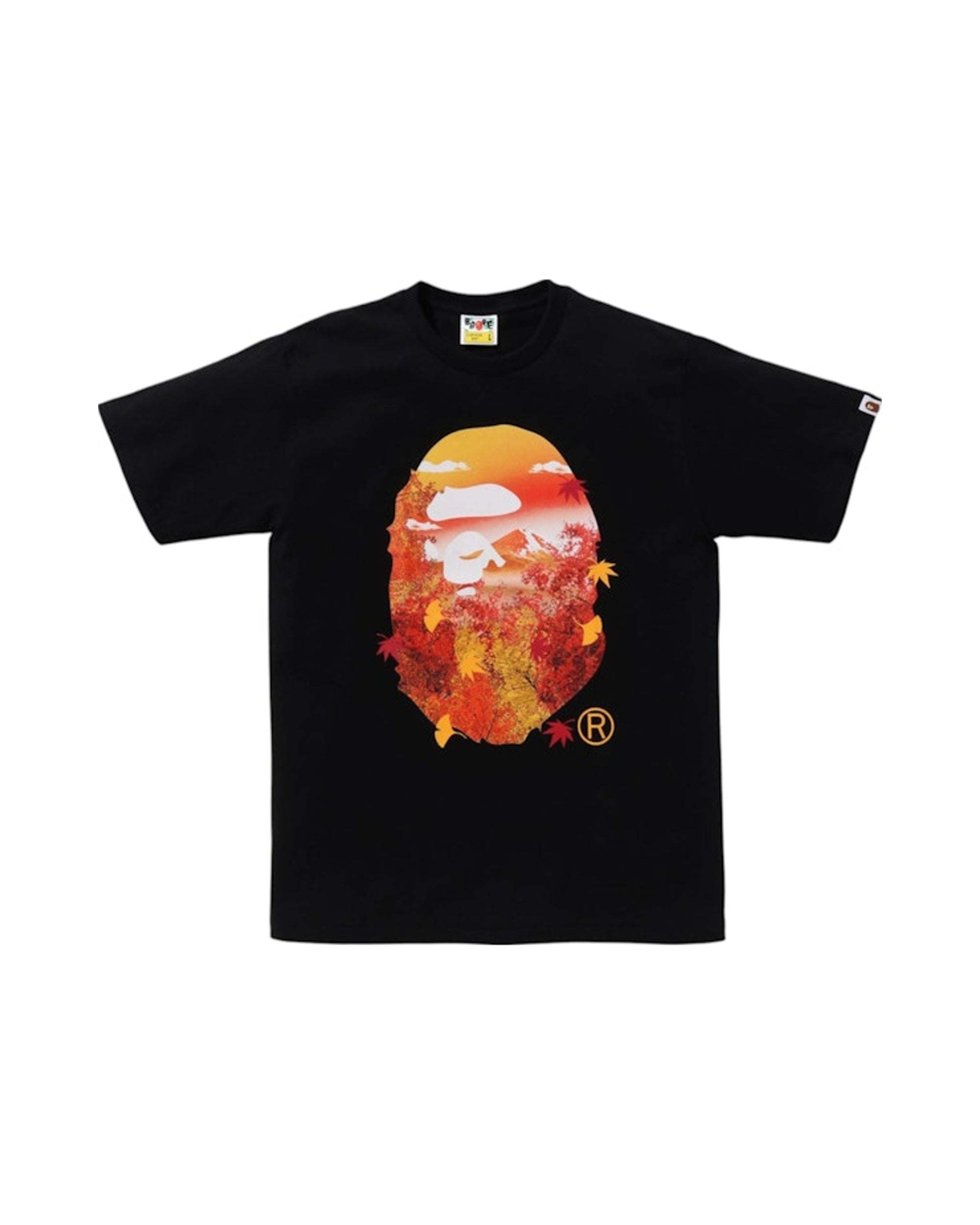 BAPE Japan Autumn Photo Ape Head Tee Black