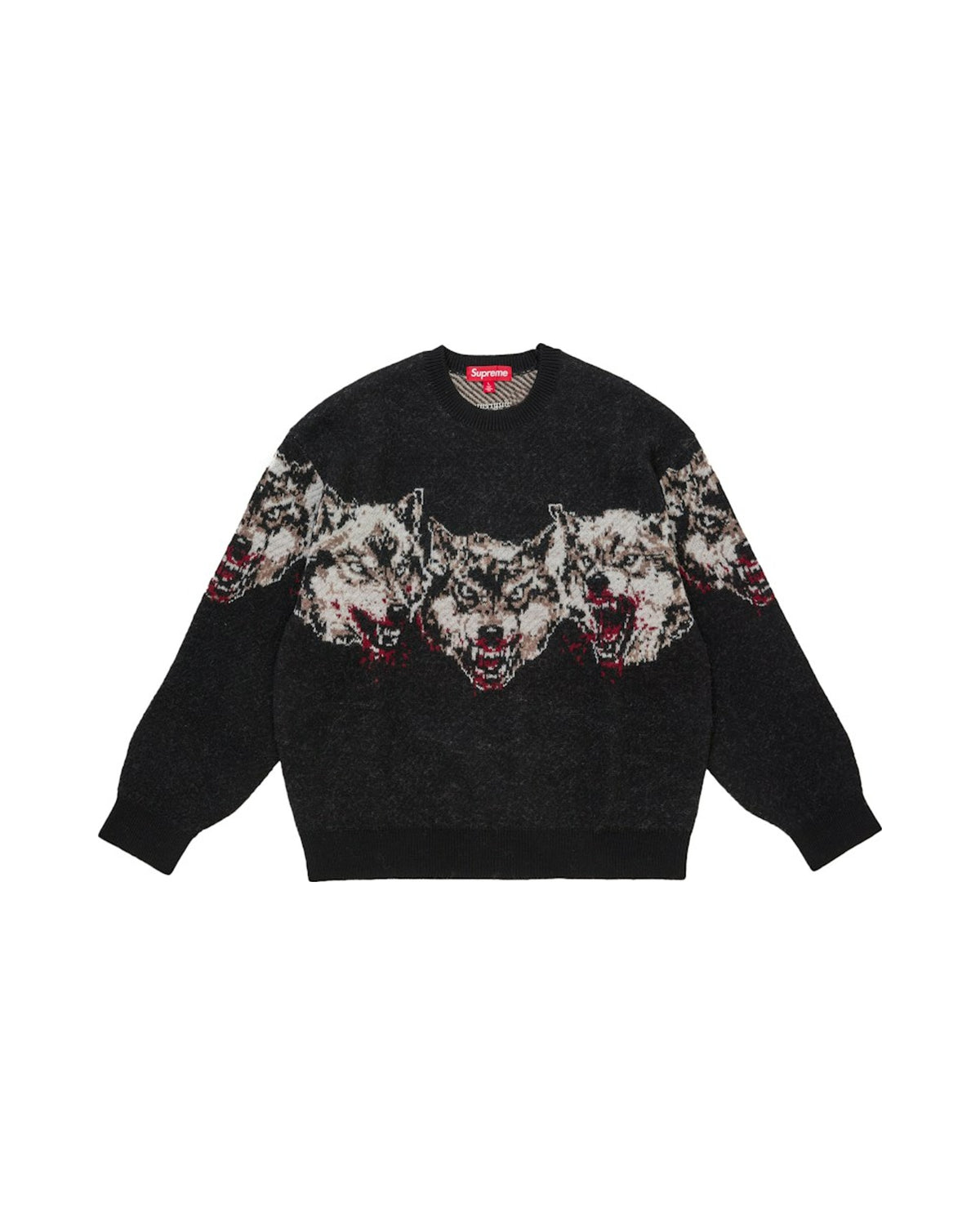 Supreme Wolves Sweater Black