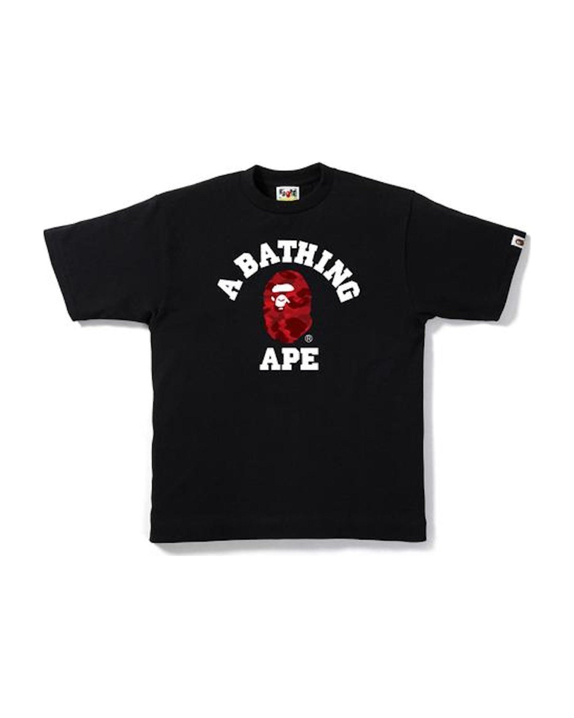 BAPE Color Camo College Tee Black/Red