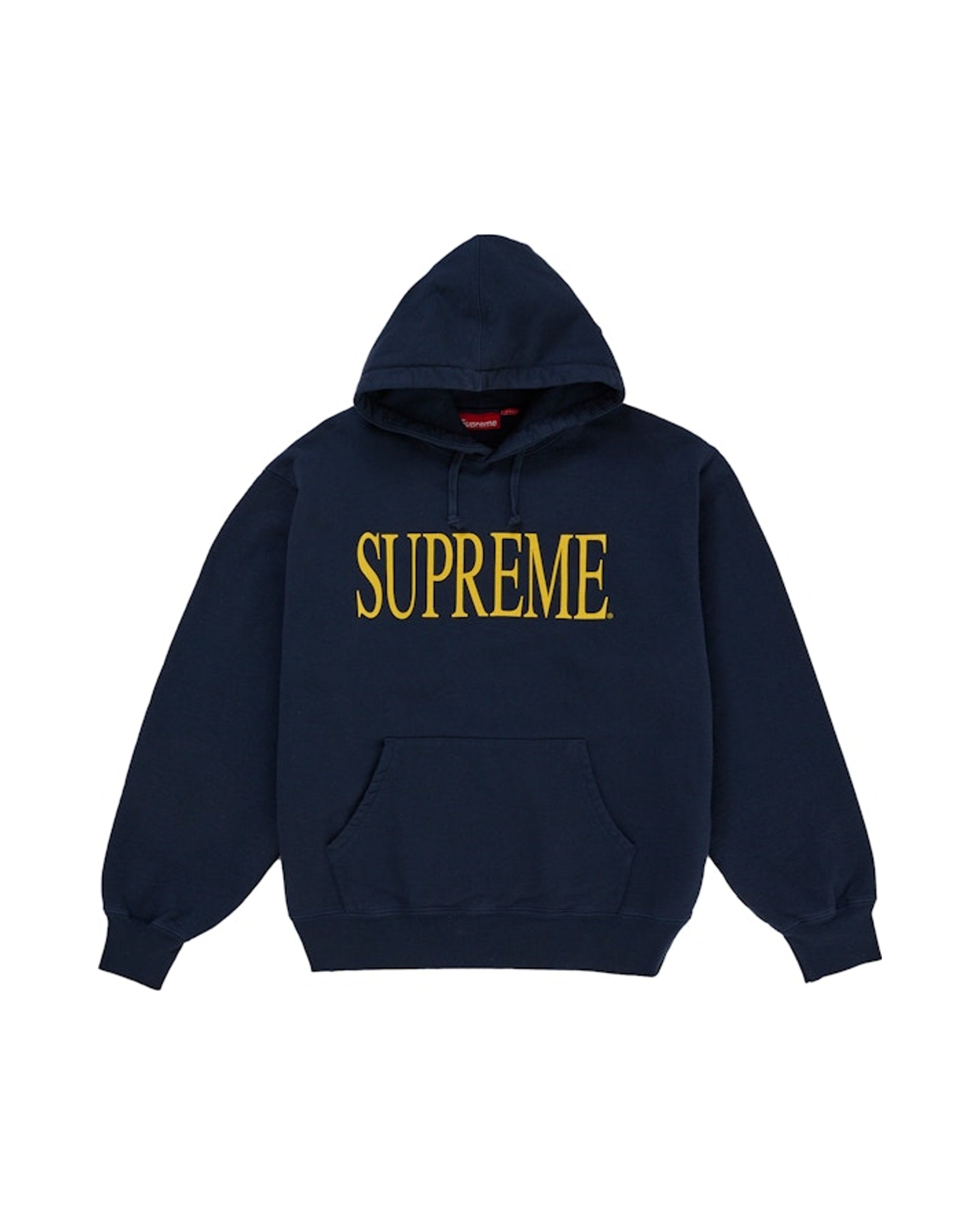 Supreme Capital Hooded Sweatshirt (FW26) Navy