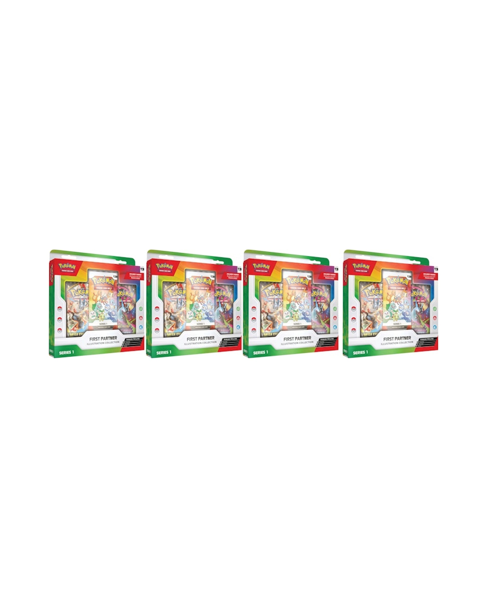 2026 Pokémon First Partner Illustration Collection Series 1 Box 4x Lot