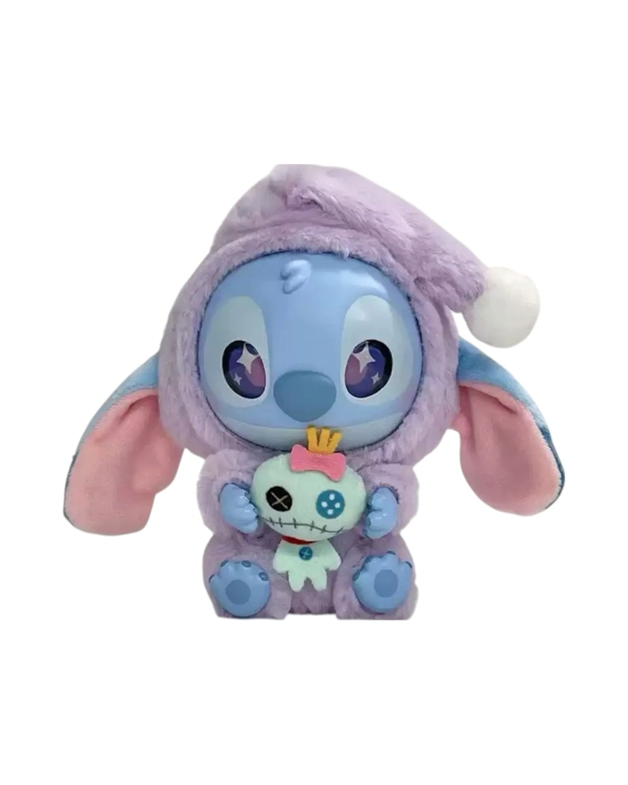 Miniso Top Toy Disney Stitch Eating Something Before Sleep Good Company Secret Edition Plush Keychain