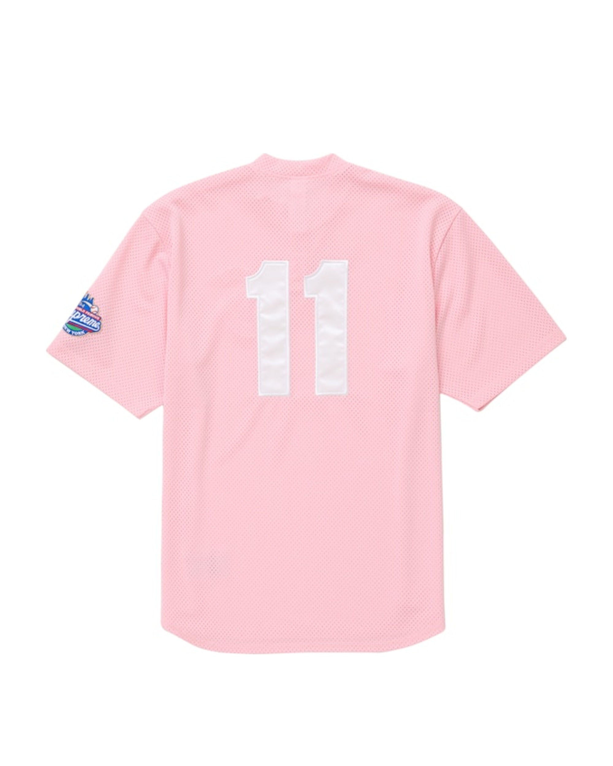 Supreme S Logo Baseball Henley (SS25) Pink