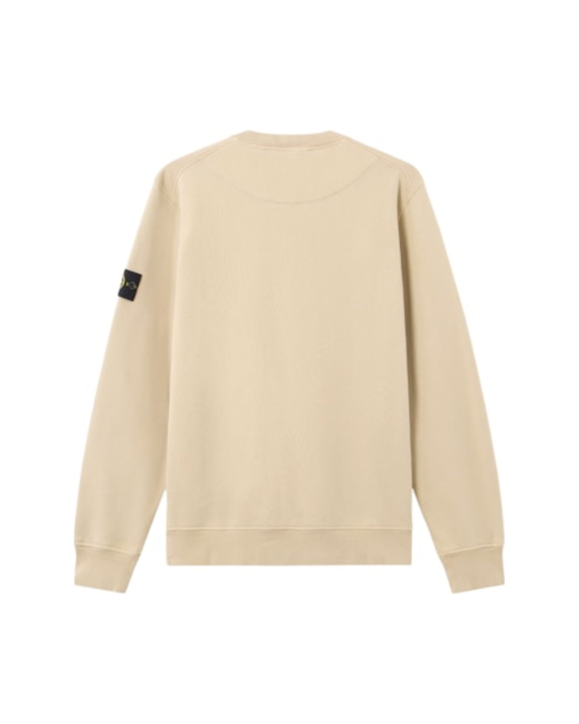 Stone Island 6100060 Organic Cotton Fleece Regular Fit Crewneck Sweatshirt Desert