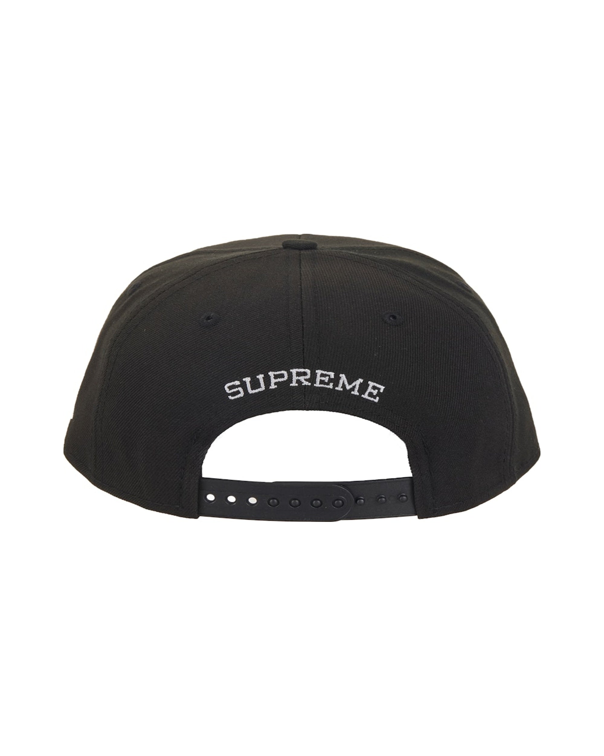 Supreme Gothic Outline Adjustable New Era 59Fifty Fitted Cap Black