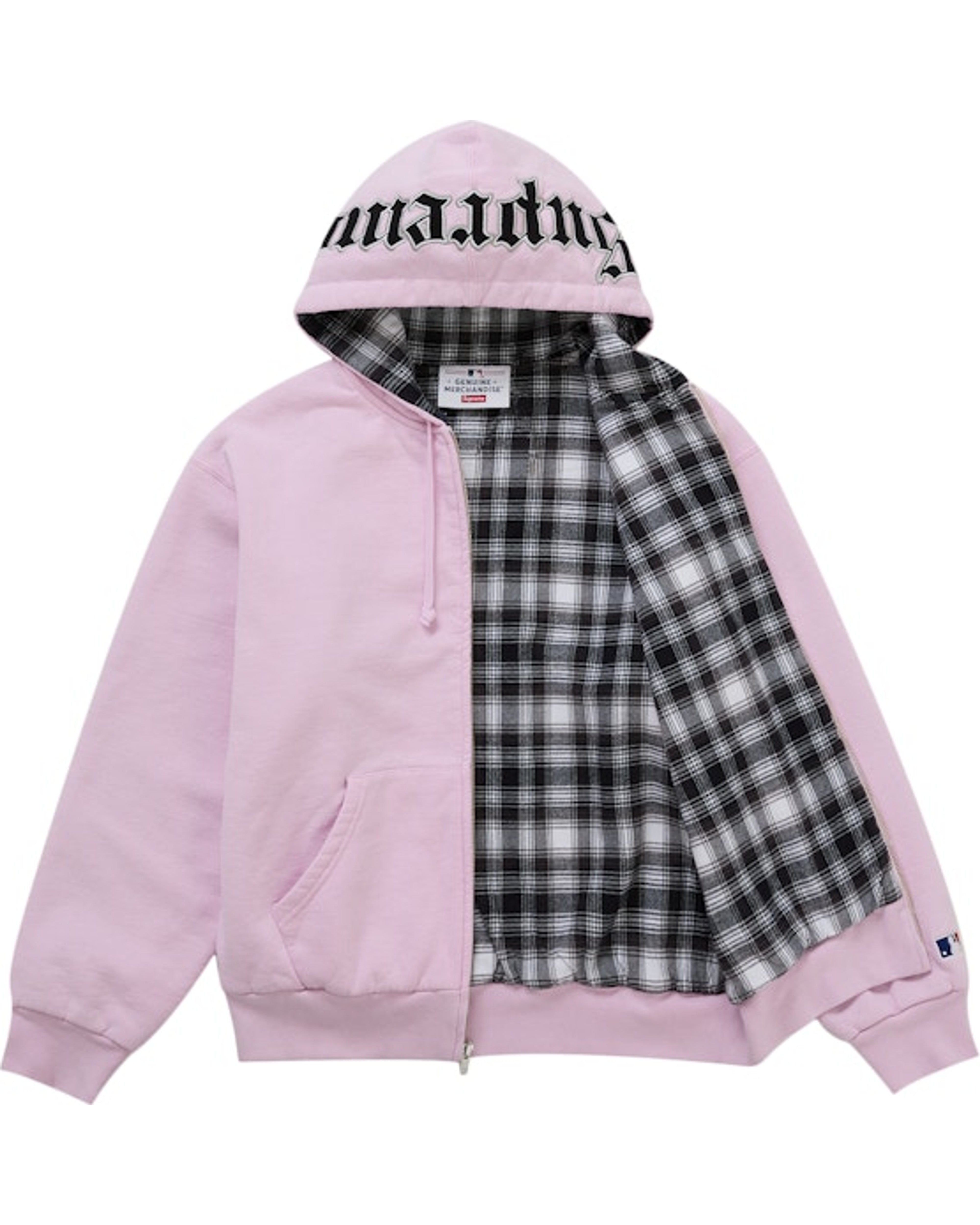 Supreme Chicago White Sox Zip Up Hooded Sweatshirt Light Pink