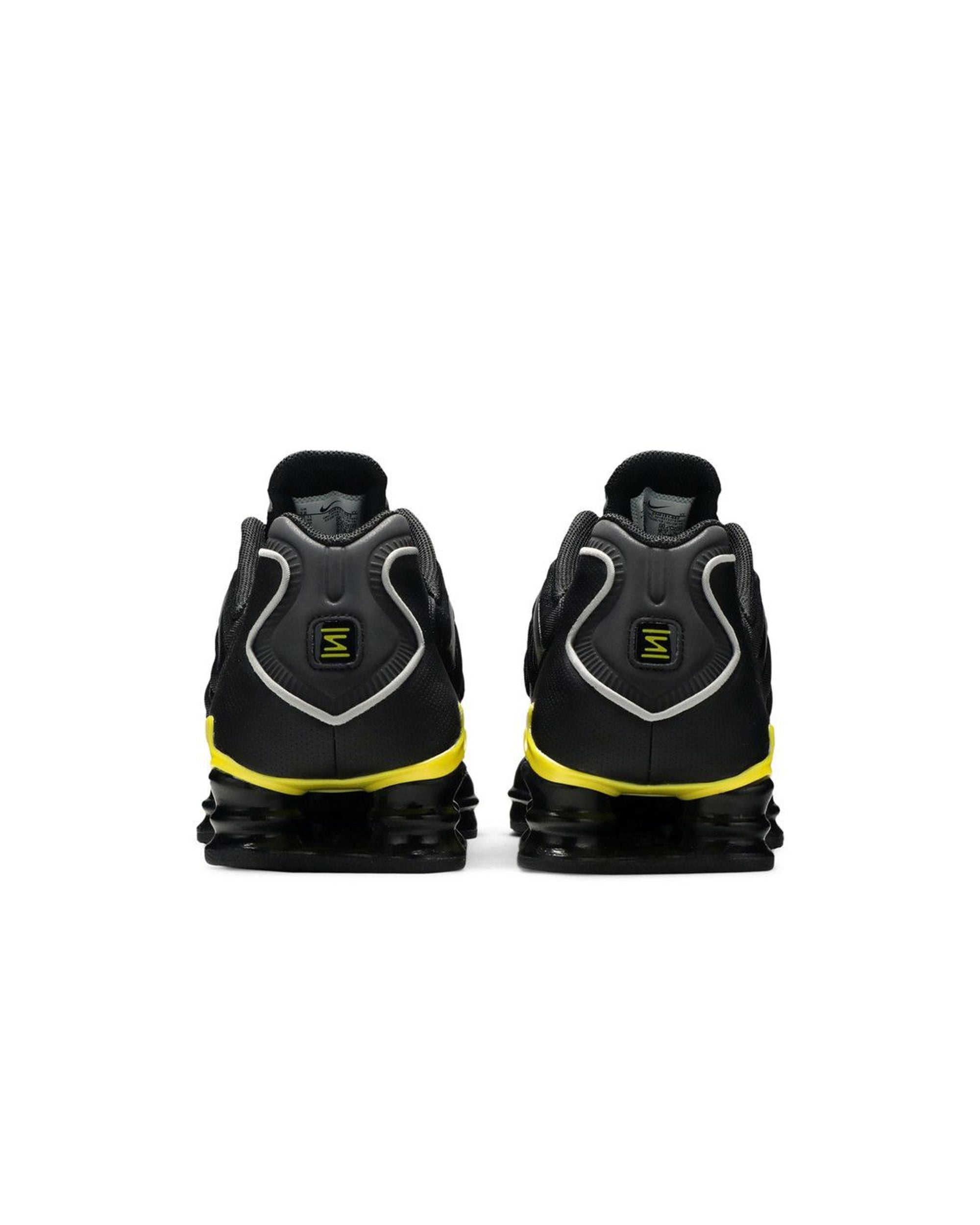 Nike Shox TL Black Dynamic Yellow Metallic Silver