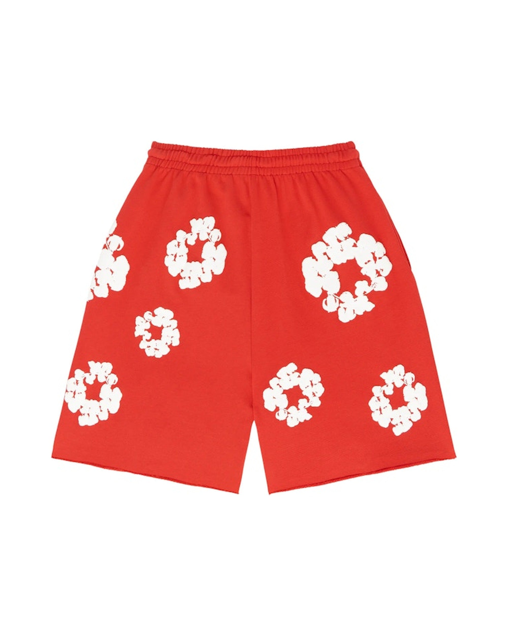 Denim Tears The Cotton Wreath Shorts Red