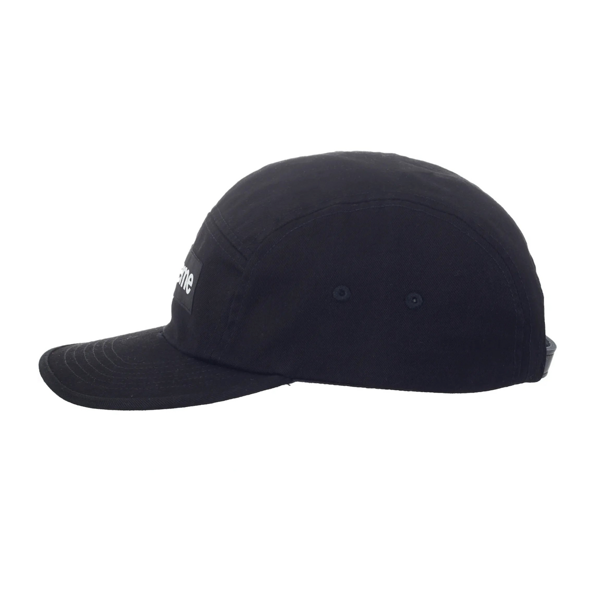 Supreme Washed Chino Twill Camp Cap "Black"