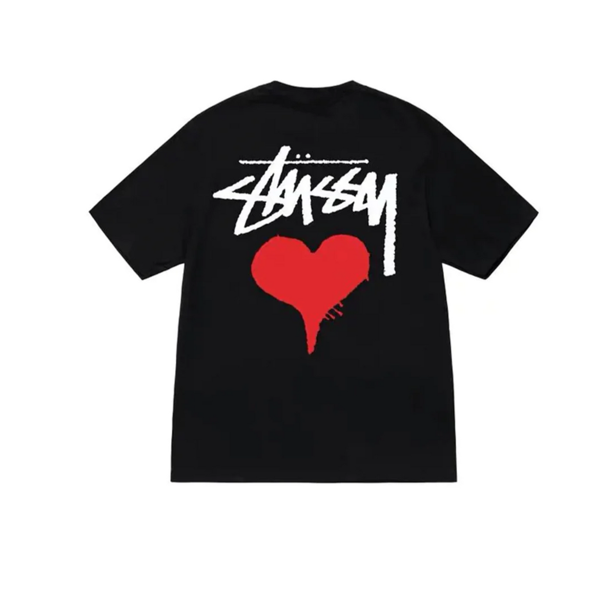 Stüssy Stock Heart T-shirt "Black"