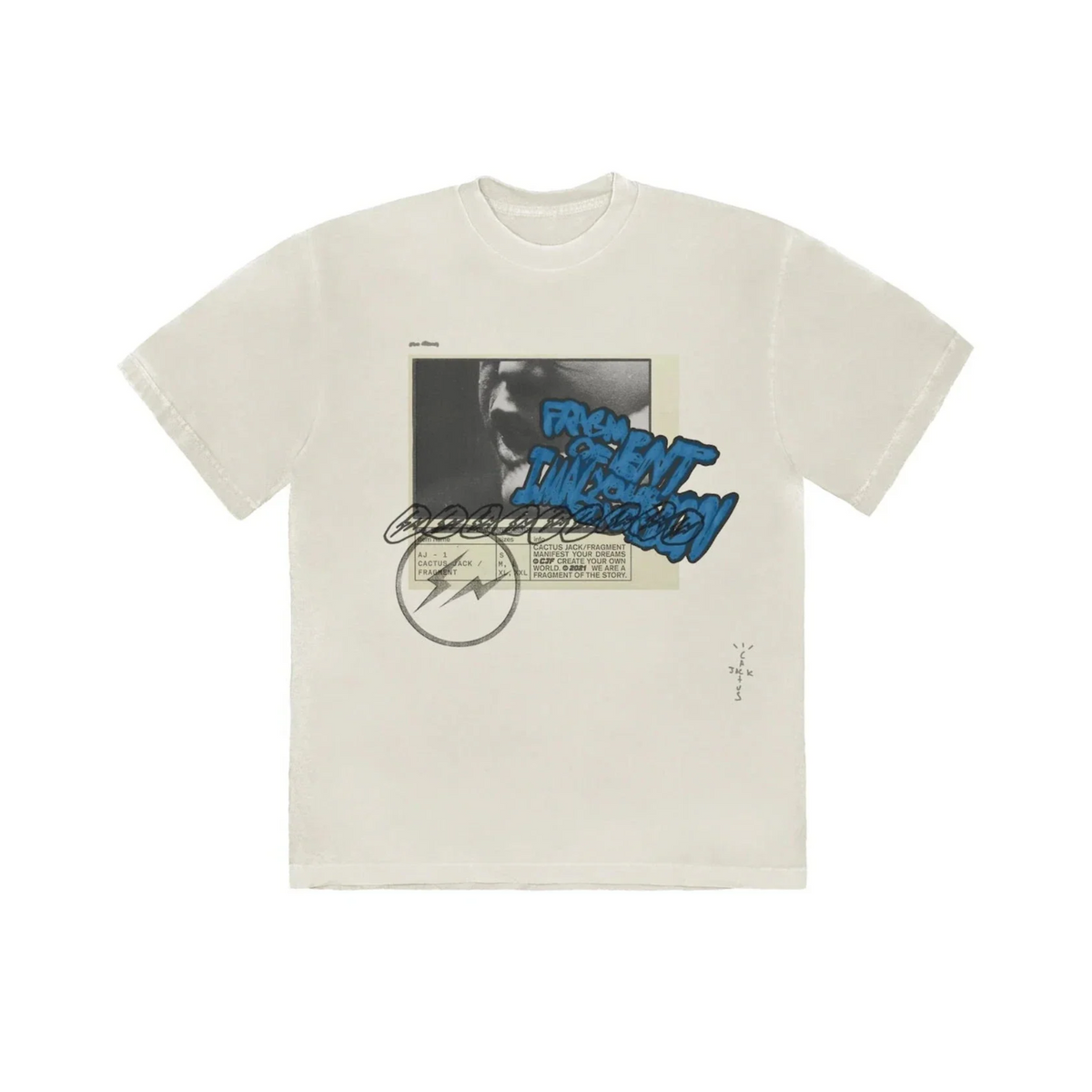 Travis Scott Cactus Jack For Fragment Manifest T-shirt "White"