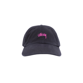 Stüssy Stock Low Profile Cap "Black Pink"