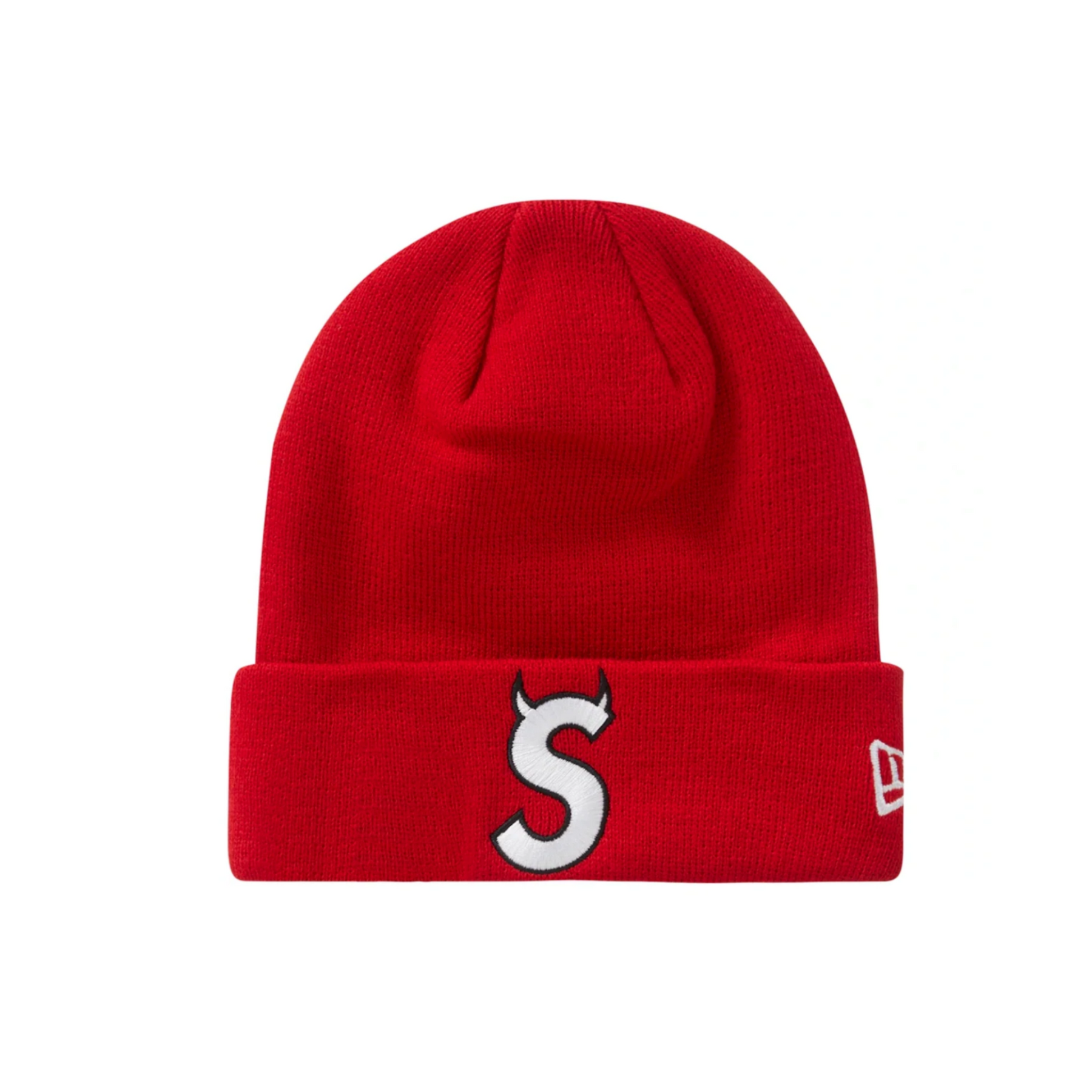 Supreme New Era S Logo Beanie "Red"