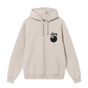 Stüssy 8 Ball Zip Hoodie "Smoke"