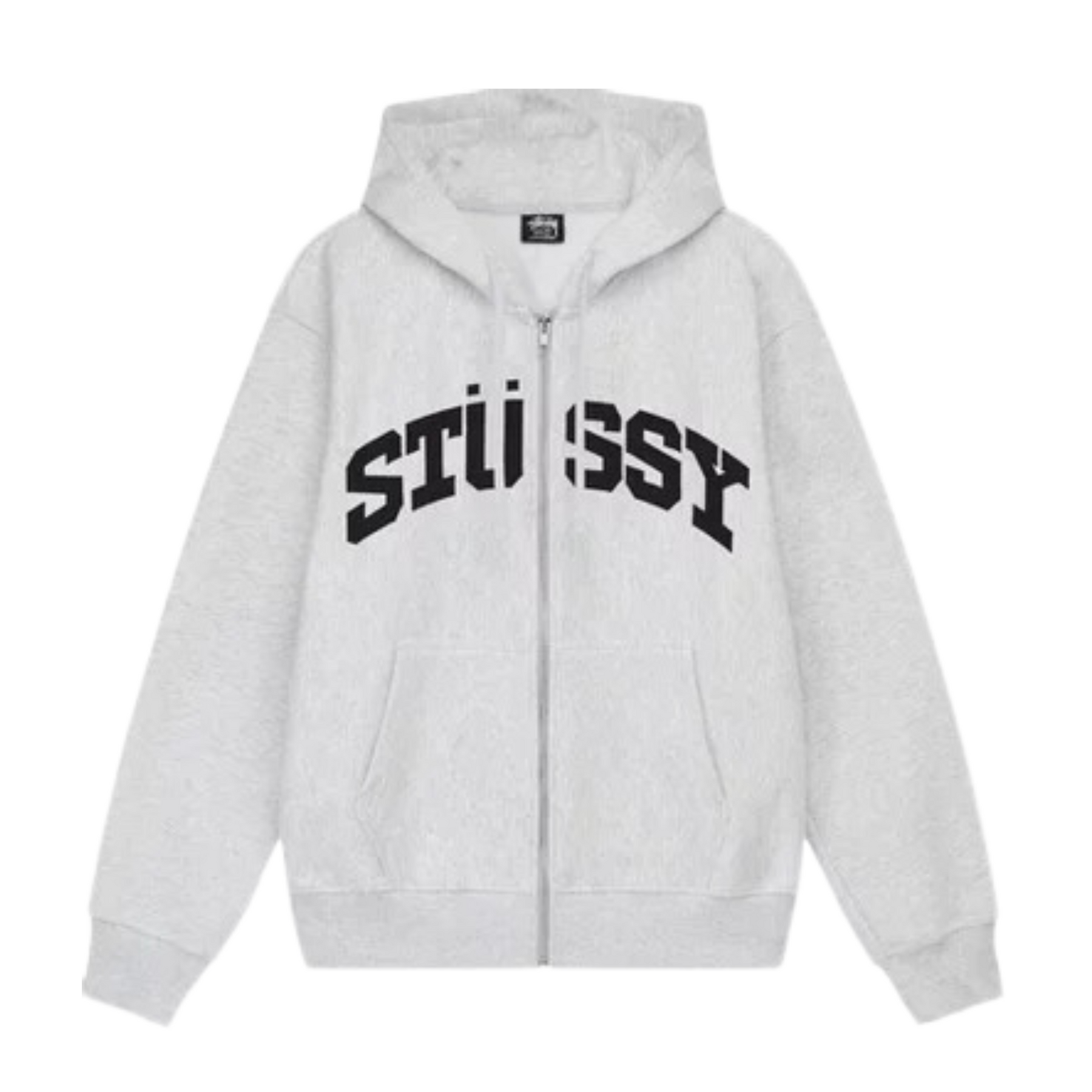 Stüssy Block Sport Zip Hoodie "Ash Heather"