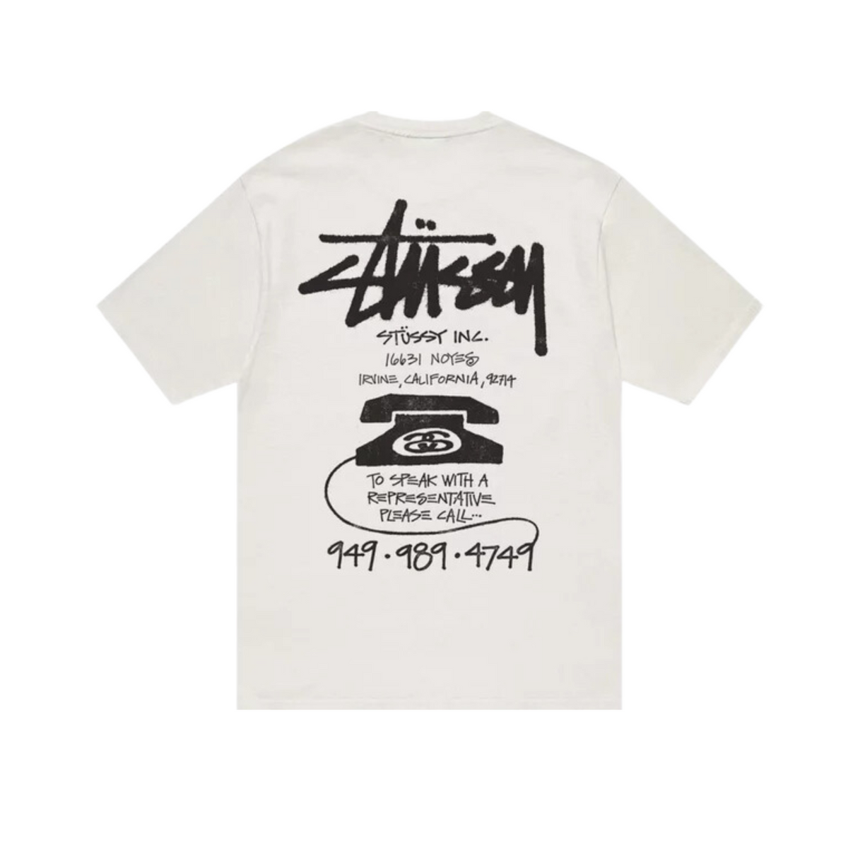 Stüssy Old Phone T-shirt "Natural"